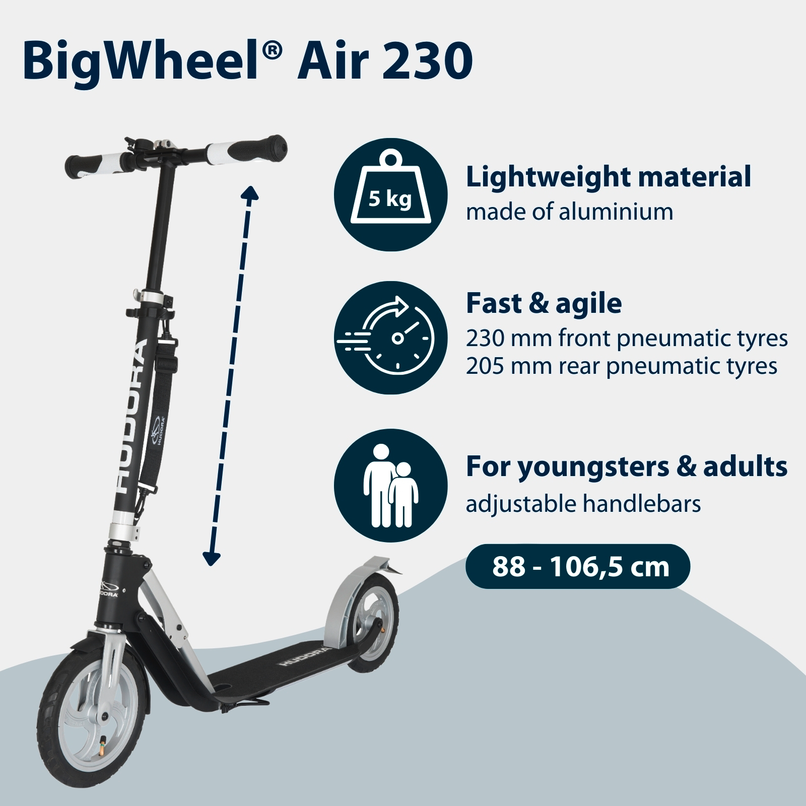HUDORA BigWheel® Air 230, image 2 from 7