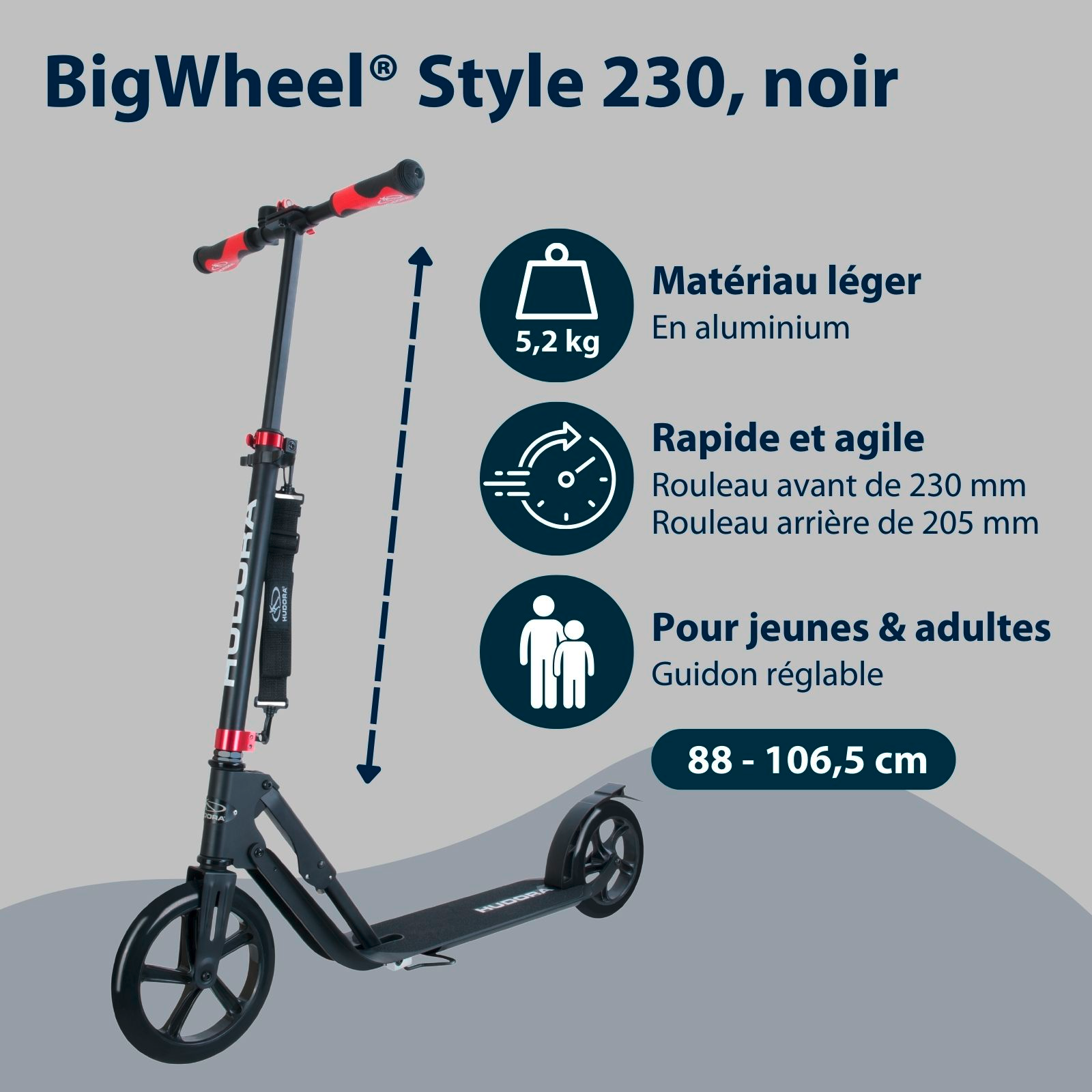 HUDORA BigWheel® Style 230, image 2 from 6
