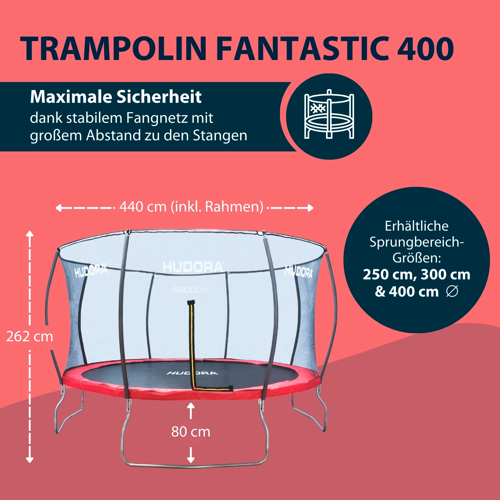 HUDORA Trampolin Fantastic 400V, Bild 2 von 7