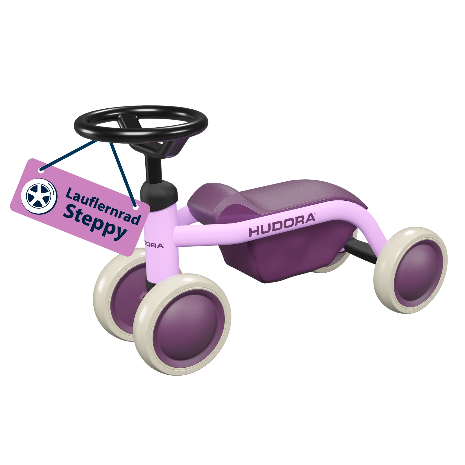 HUDORA Laufrad Steppy, lavender