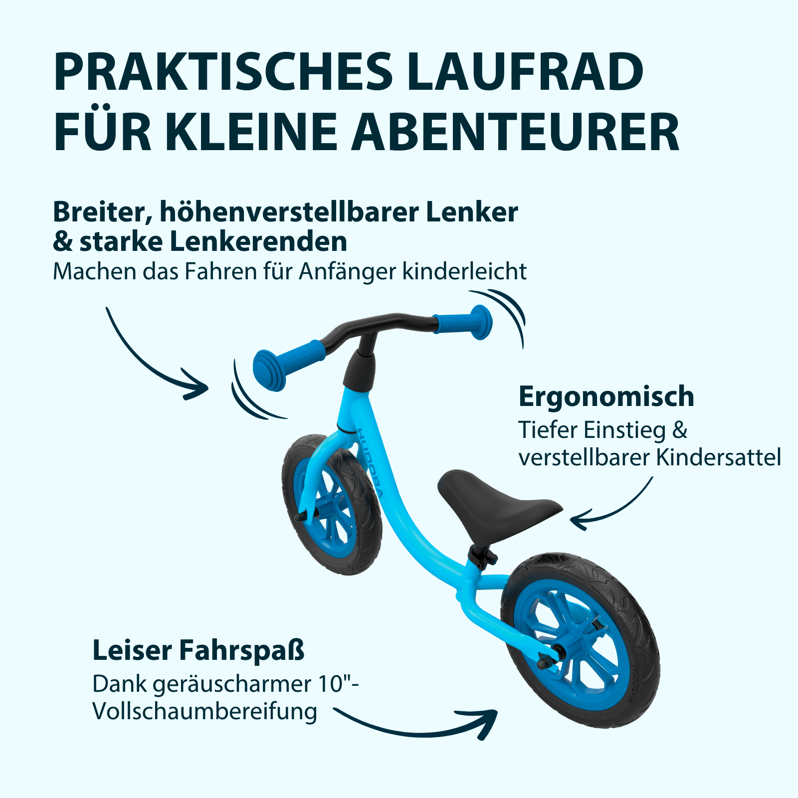 Laufrad Up 10“, cyan, Bild 3 von 6