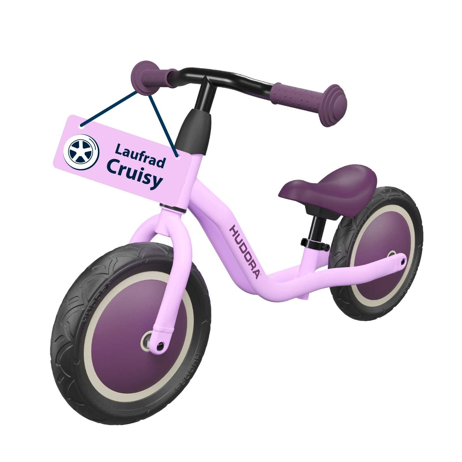 HUDORA Laufrad Cruisy, lavender