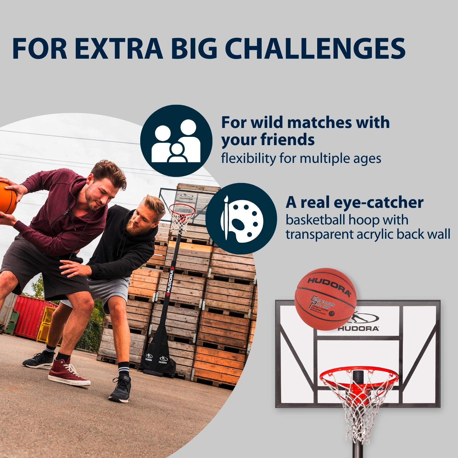HUDORA Competition Pro basketball stand, image 5 from 6