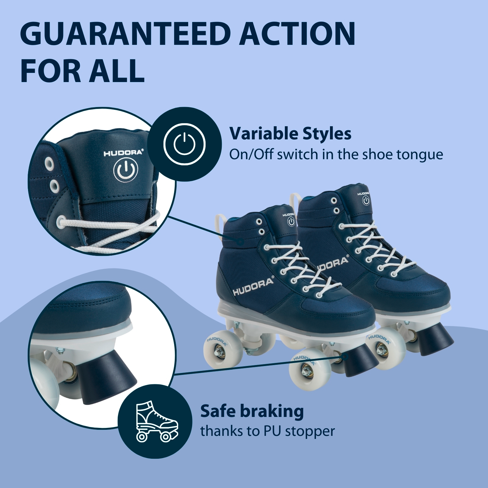 Roller Skates Advanced, navy LED, size 35/36, image 4 from 7