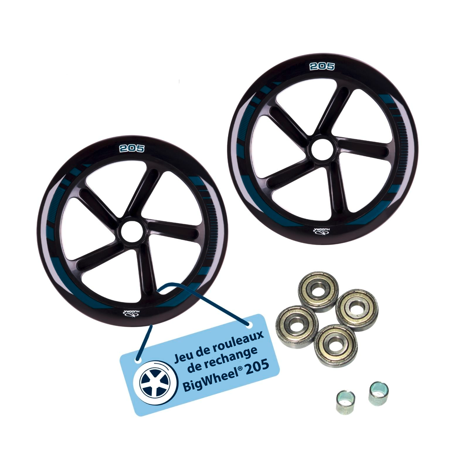 HUDORA Ersatzrollenset schmal für HUDORA BigWheel® 205