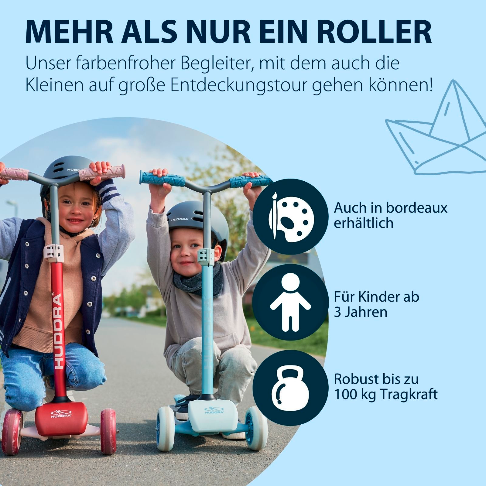 HUDORA Tri-Scooter, blue, Bild 6 von 7