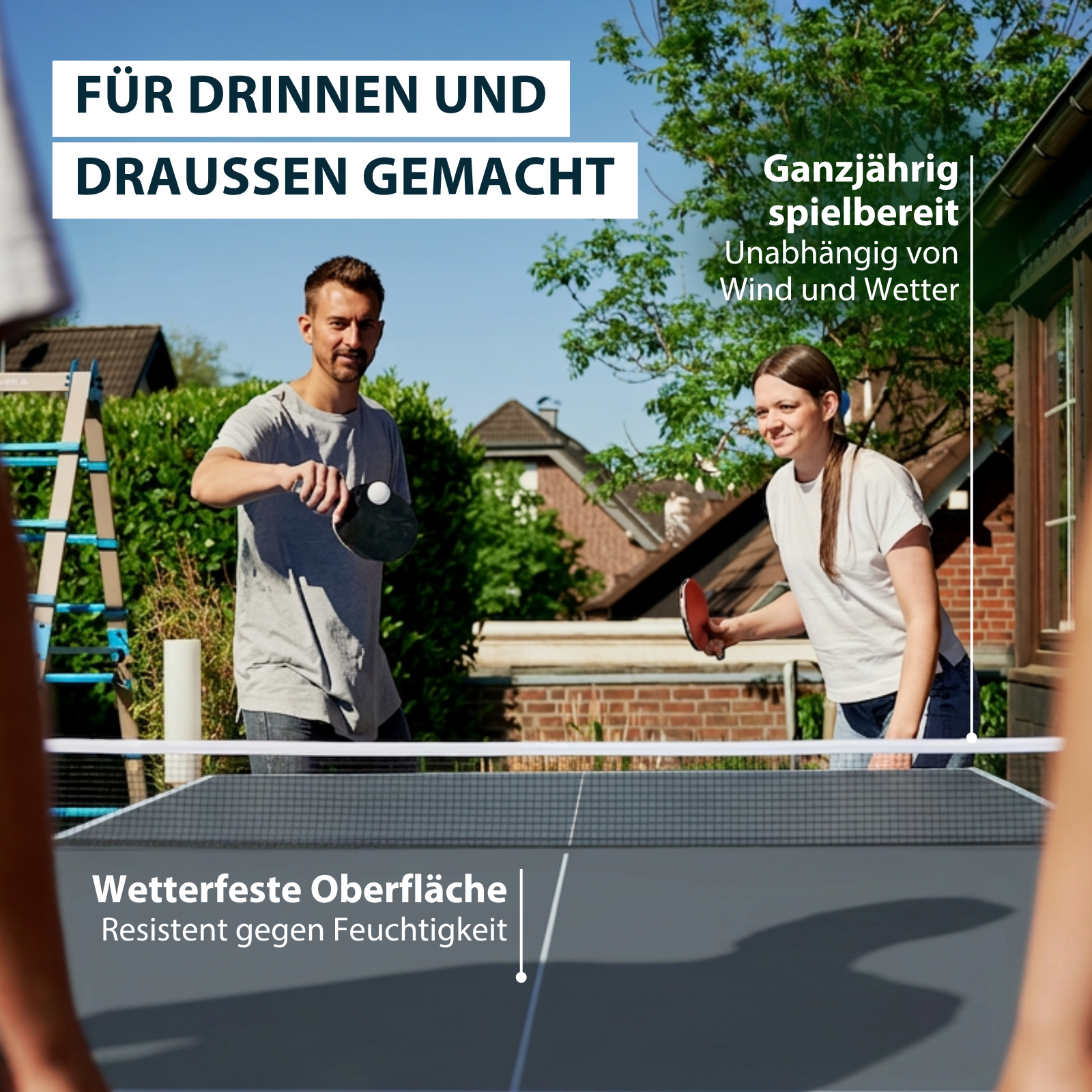 HUDORA Tischtennisplatte Serve shadow, Bild 2 von 7