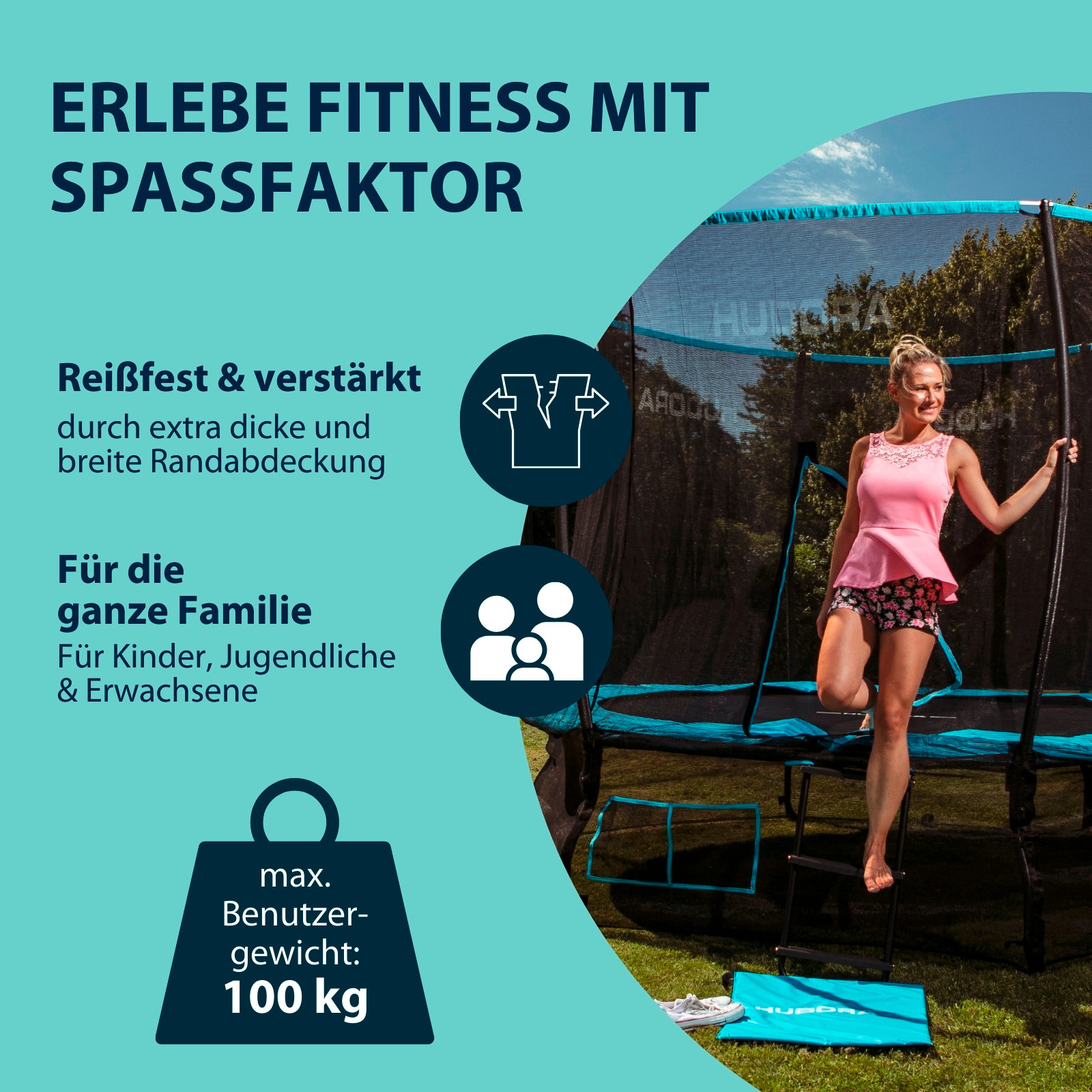 HUDORA Fantastic Complete Trampolin 300V, Bild 6 von 7