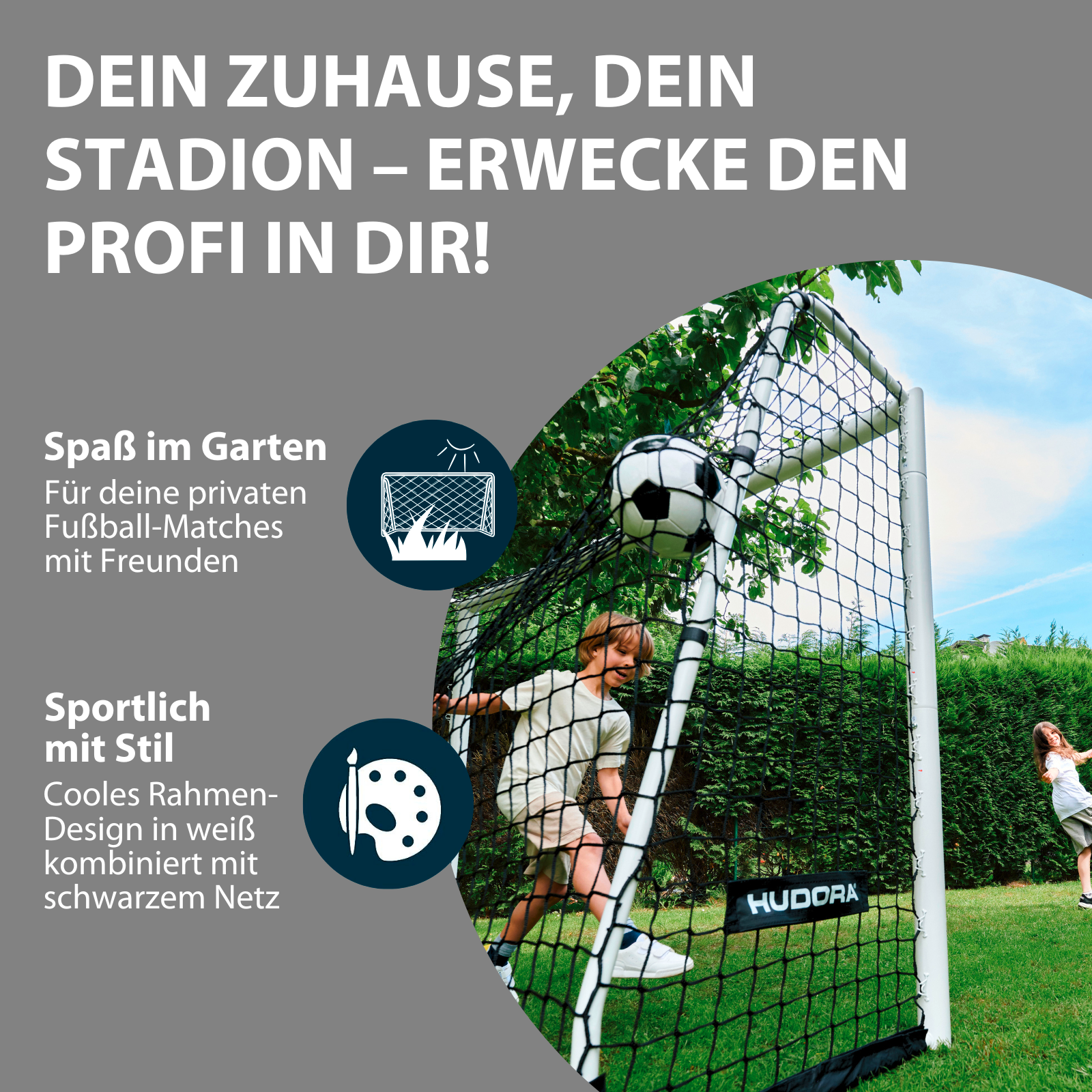 HUDORA Fußballtor Advanced 180 White, Bild 6 von 7