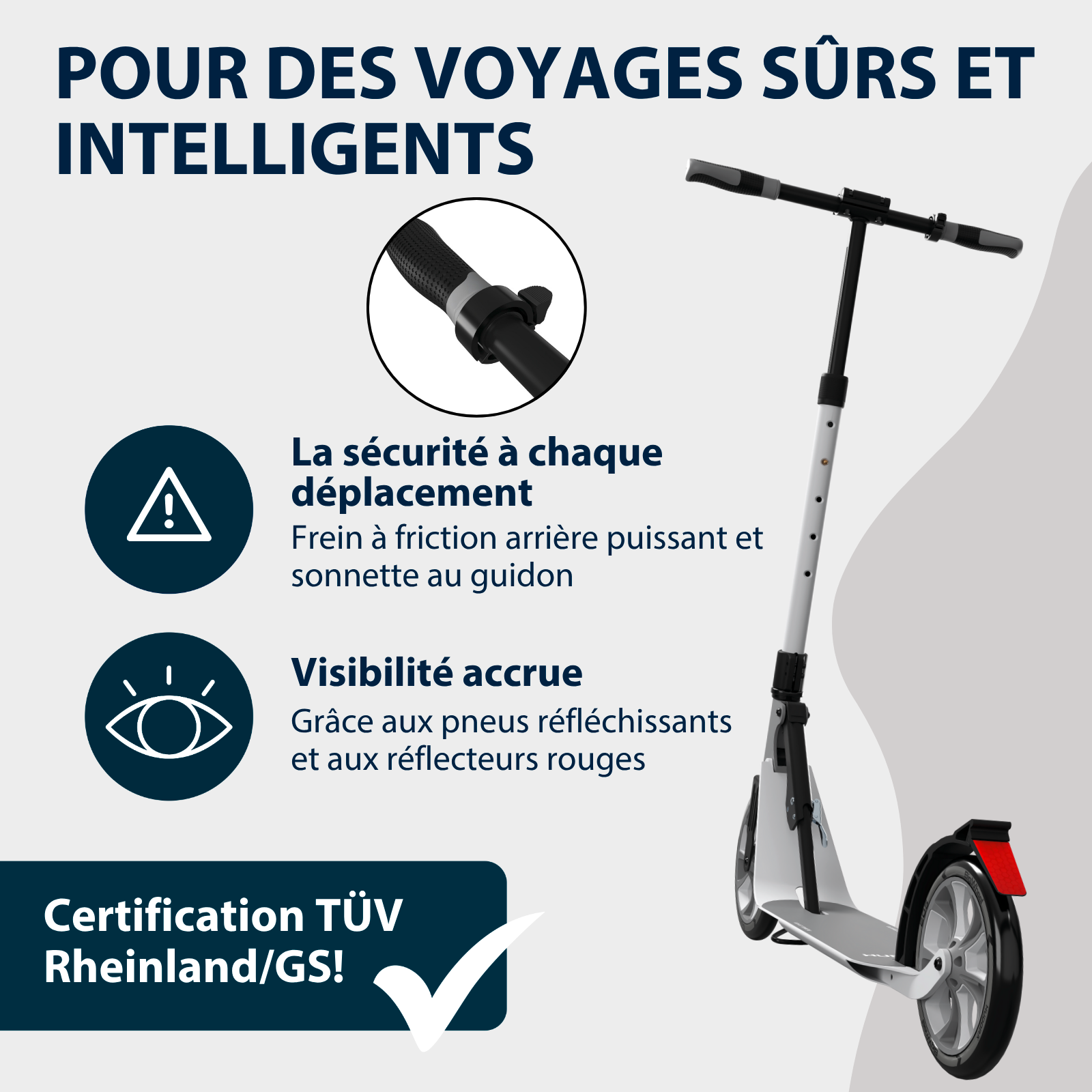 HUDORA BigWheel® 230 Advanced, scooter black, image 5 from 7