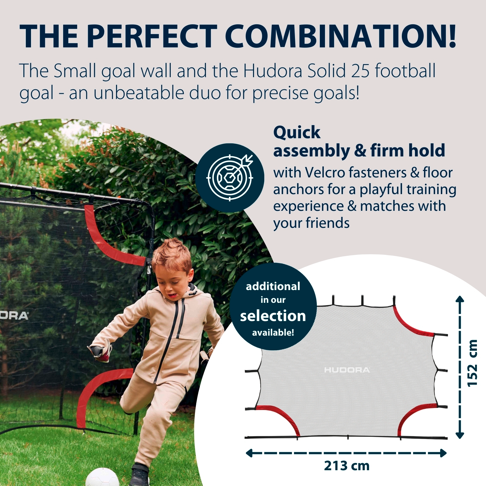 HUDORA Solid 25 Football Goal, image 6 from 7