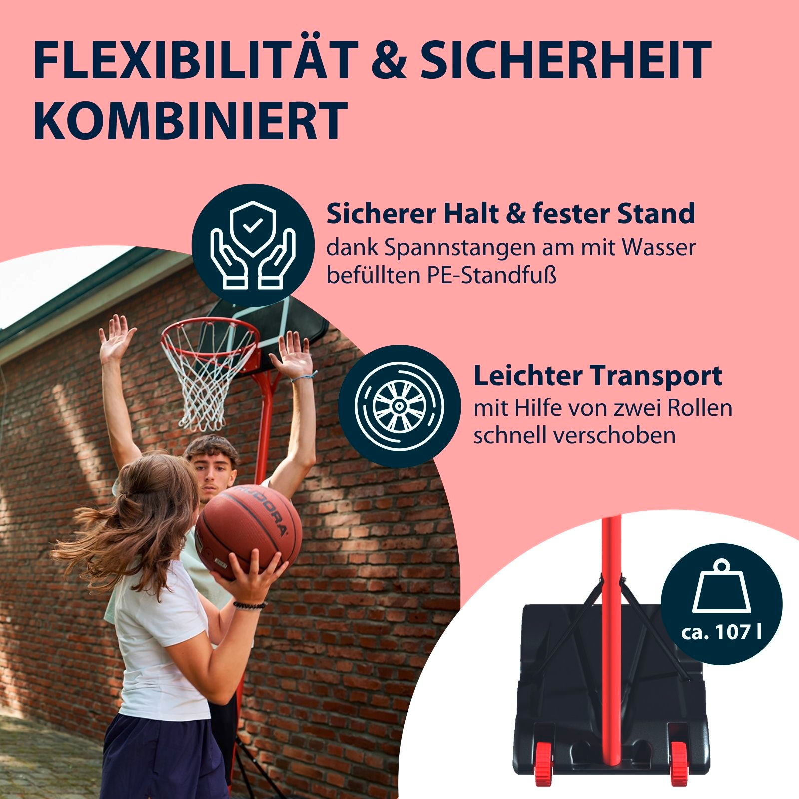 HUDORA Start Basketballständer 305, Bild 3 von 6