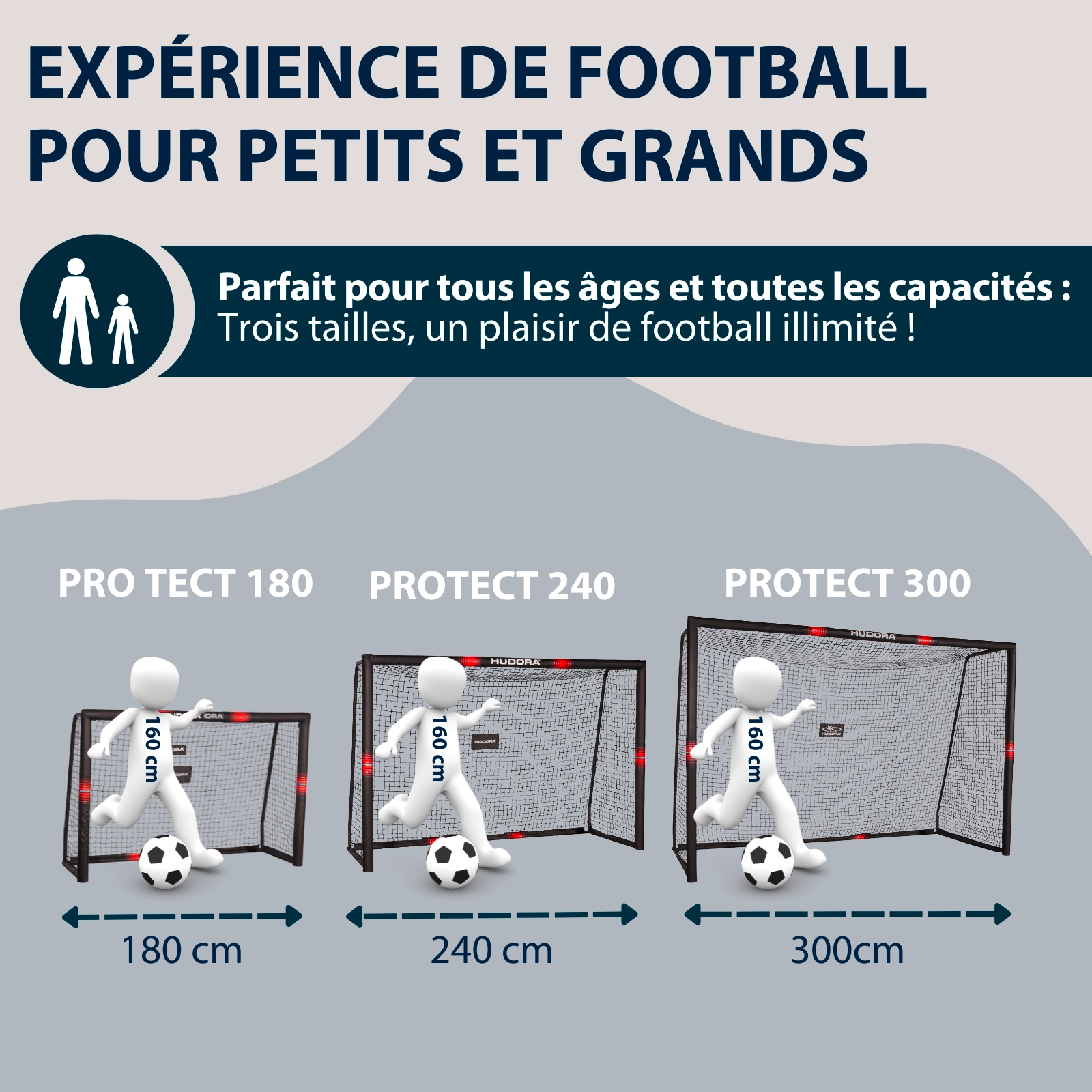 HUDORA football goal Pro Tect 240, image 3 from 7