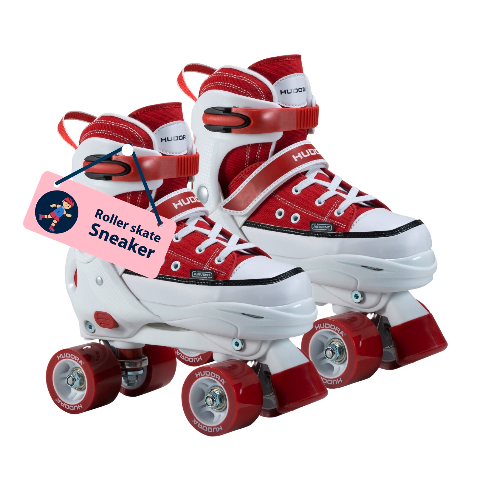 HUDORA roller skate sneaker, amber, size 28-39, image 1 from 7