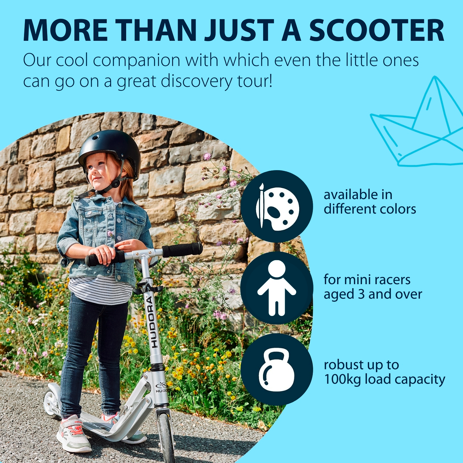 HUDORA Little BigWheel®, scooter sky blue, image 11 from 13