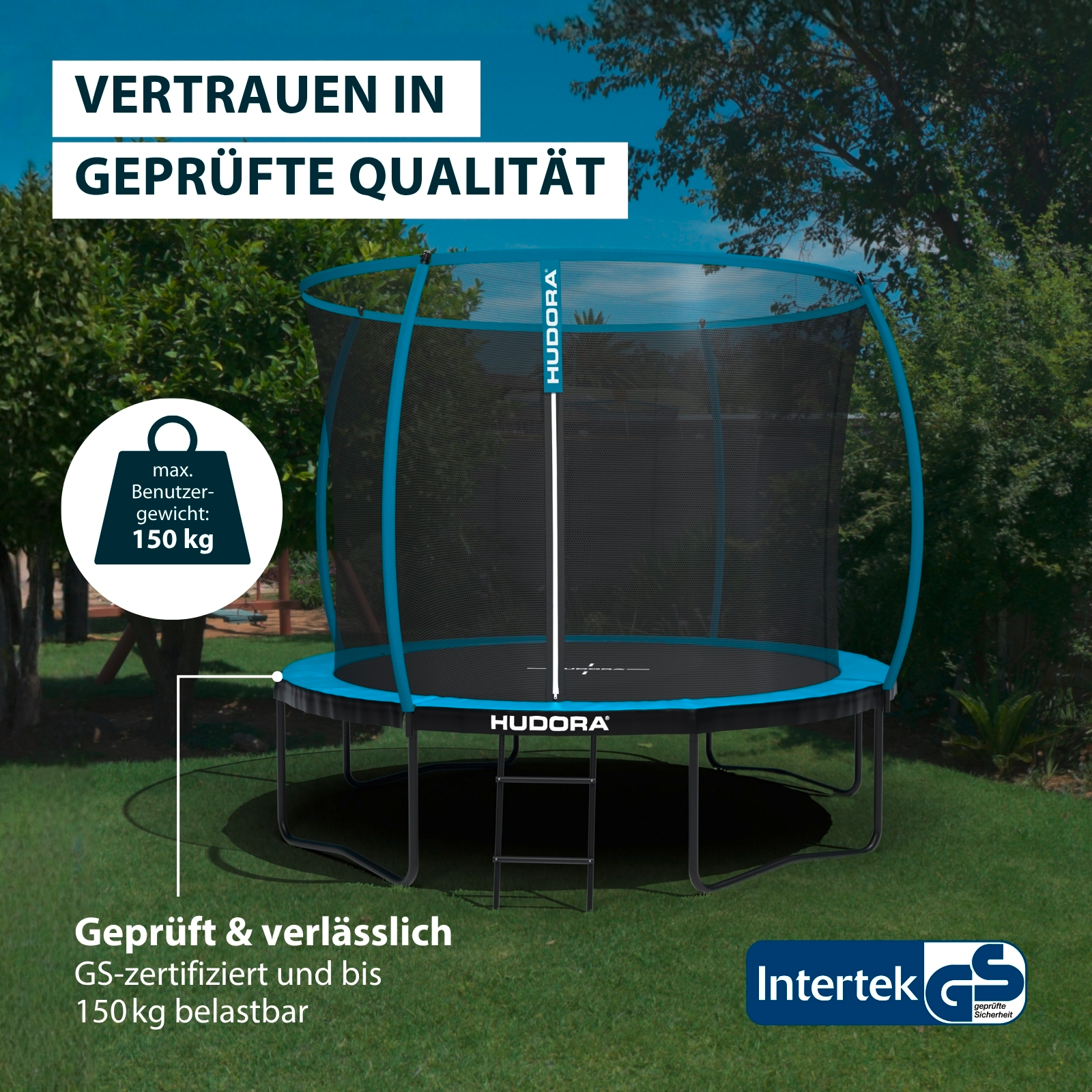 HUDORA Trampolin Up 300, blue, Bild 4 von 7