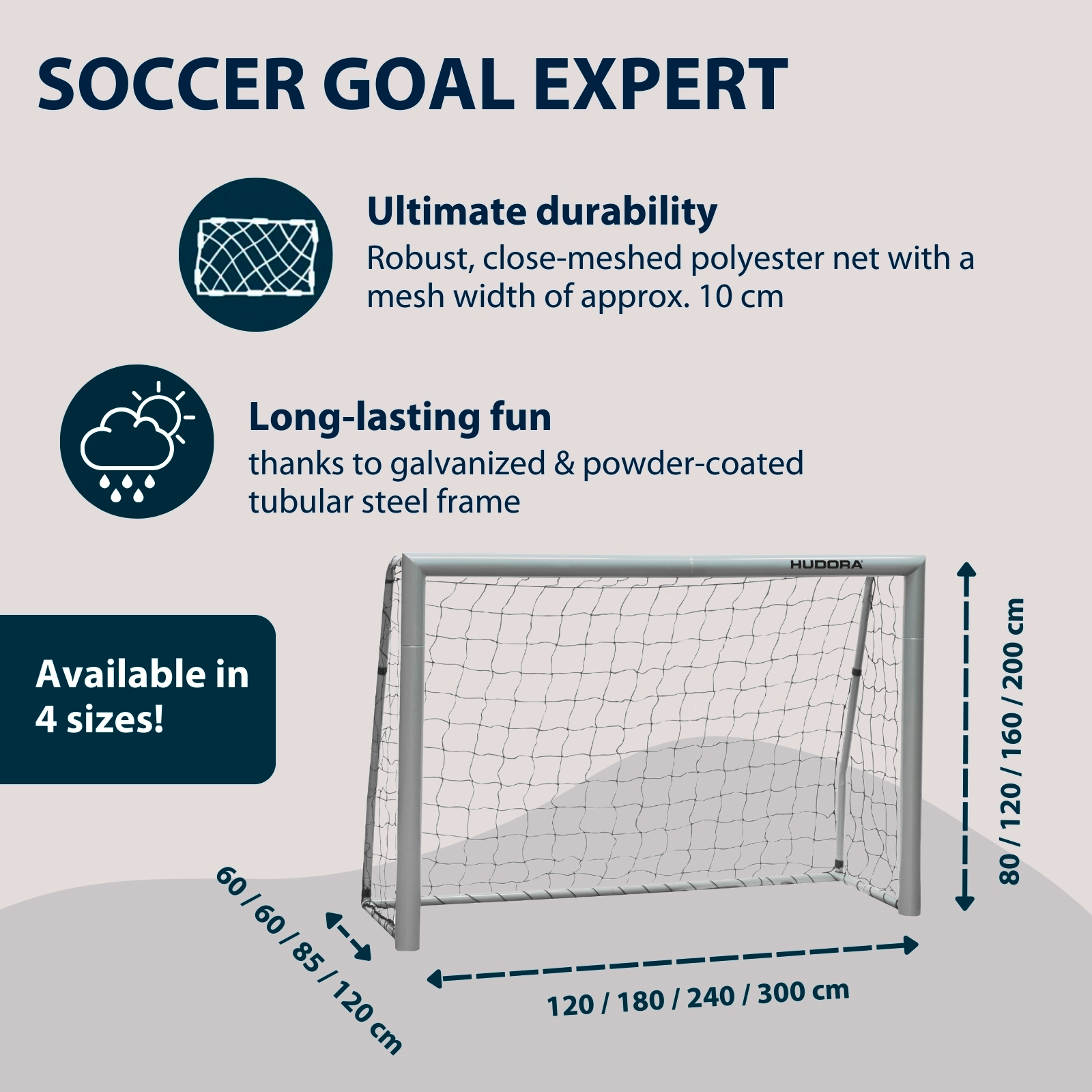 HUDORA Football Goal Expert 180, image 2 from 7