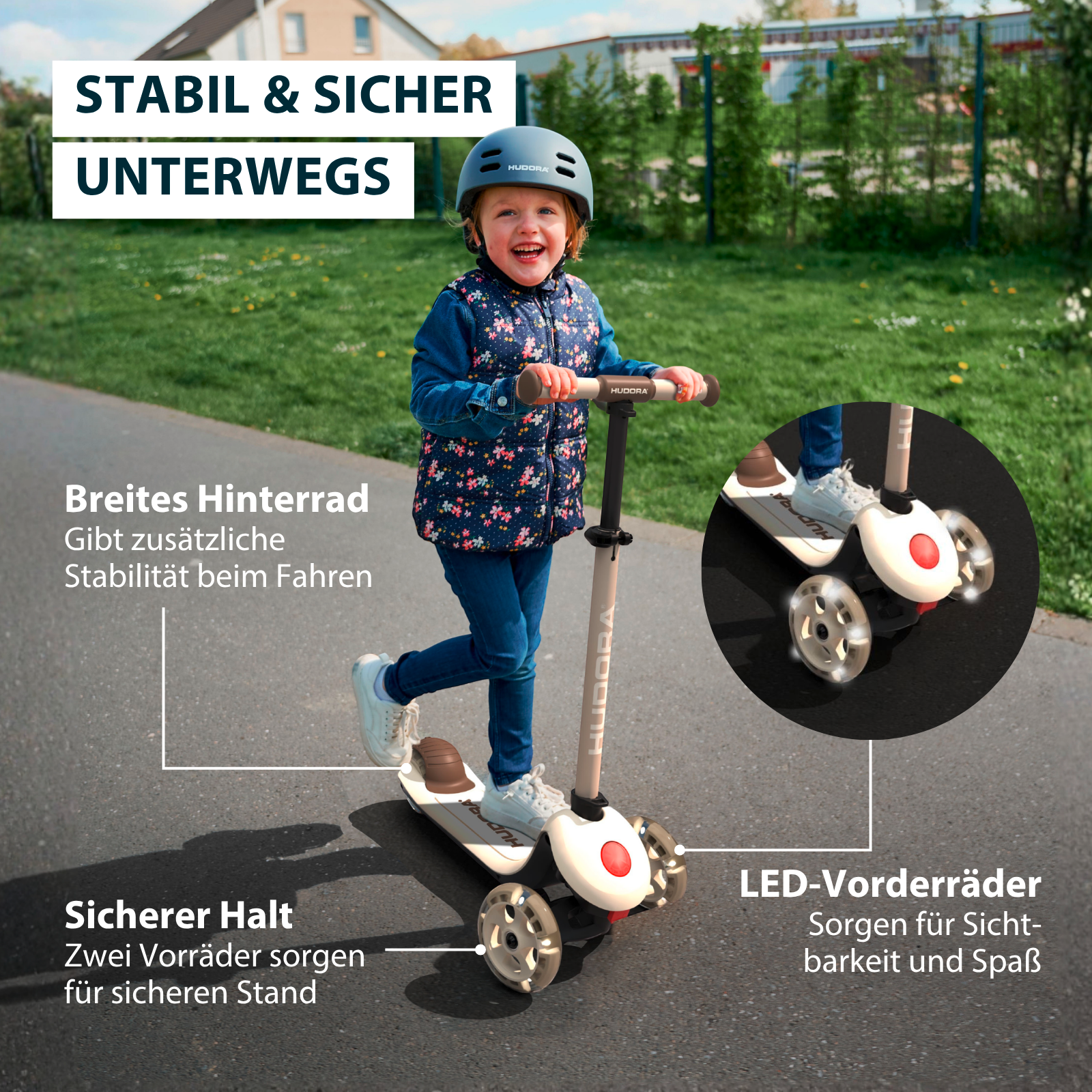 HUDORA Tri-Scooter mocha, Bild 2 von 7