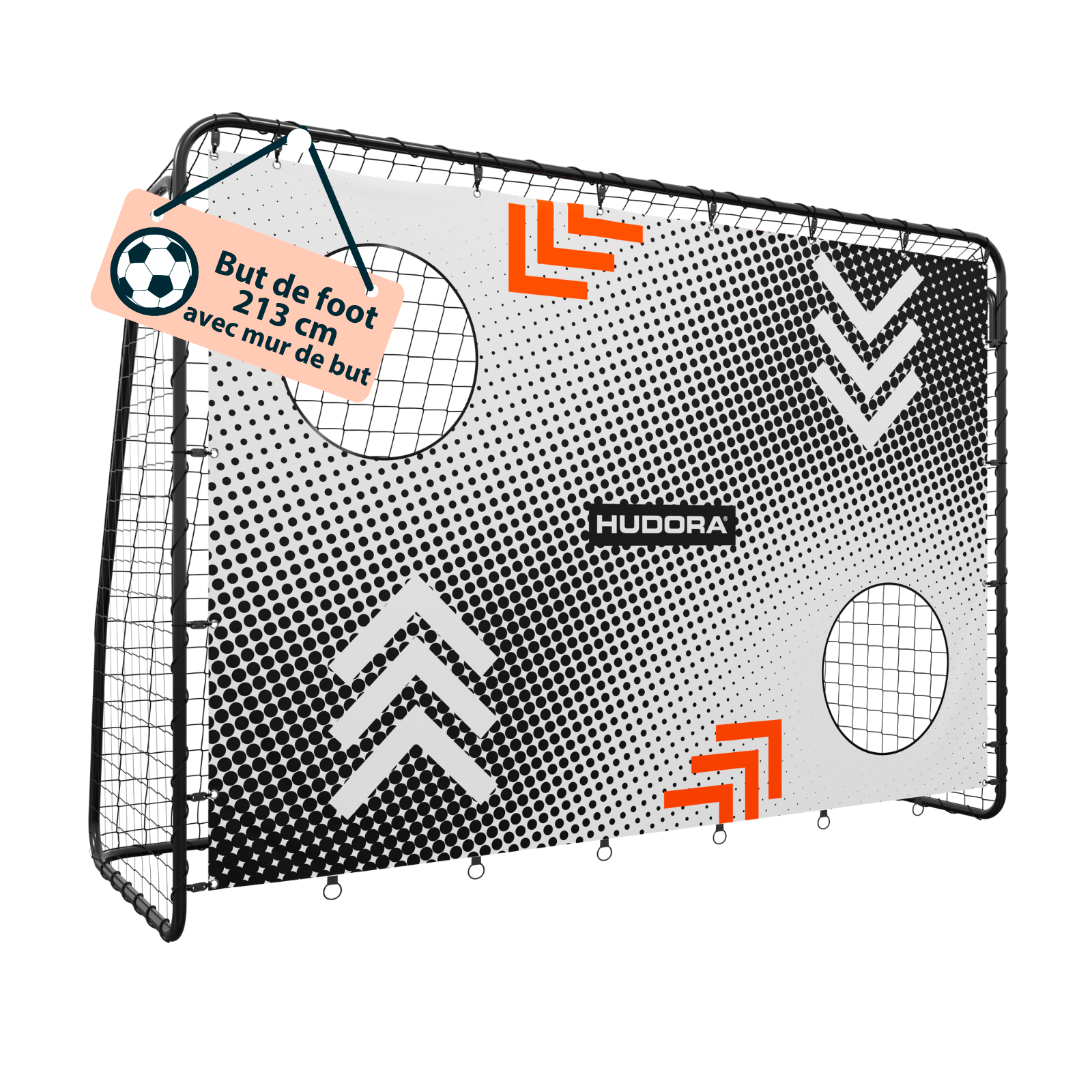 HUDORA football goal trainer with goal wall, image 1 from 6