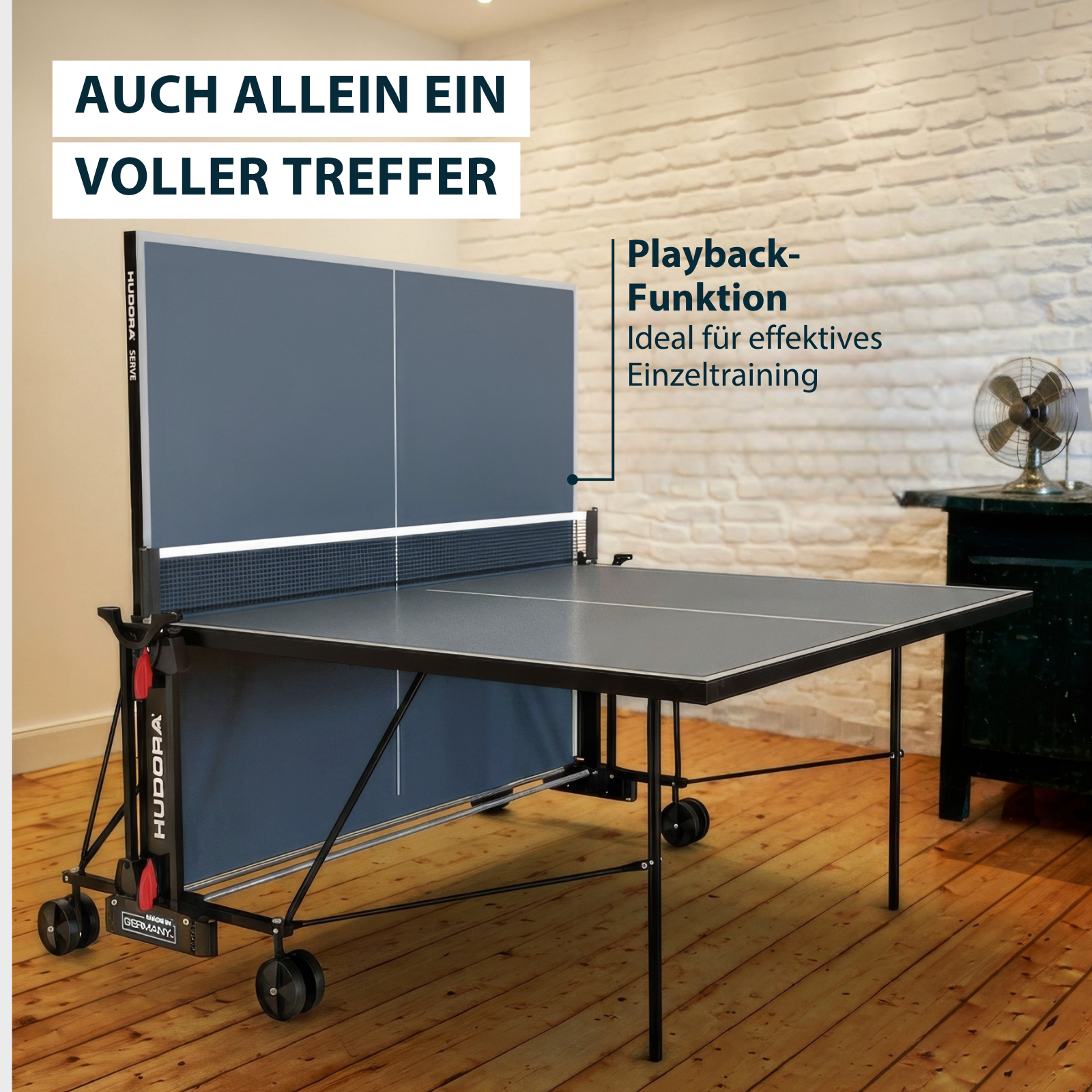 HUDORA Tischtennisplatte Serve shadow, image 5 from 8