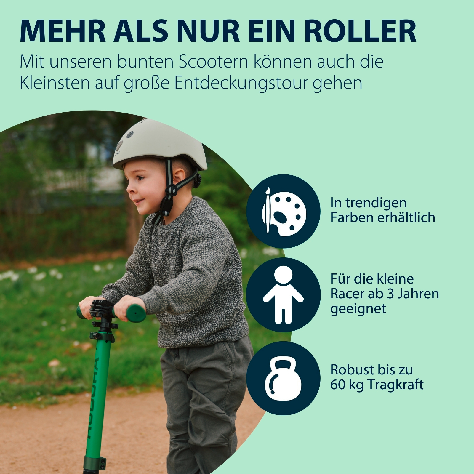 HUDORA Scooter Up 145 Junior, pine/grass, Bild 6 von 7