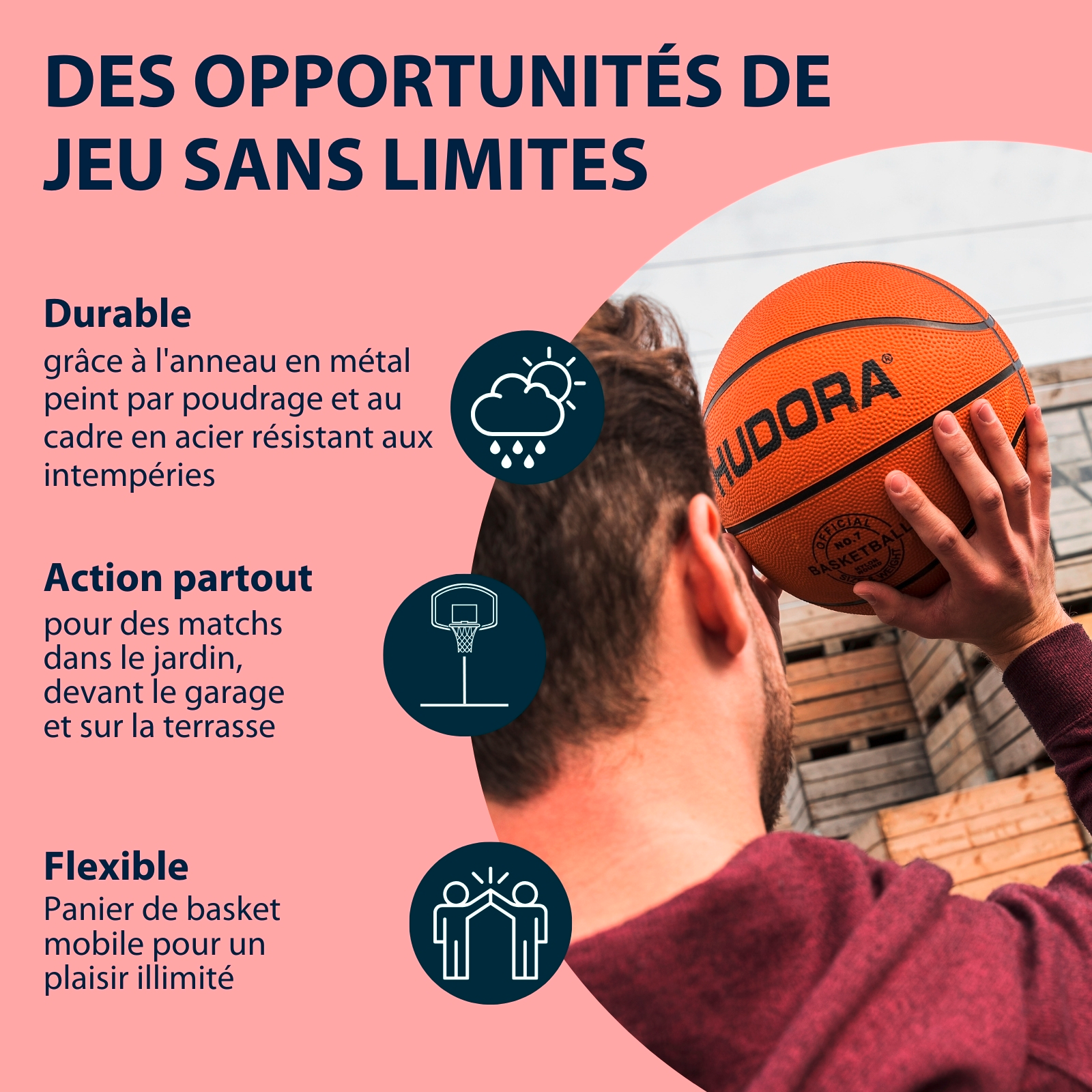 Start basketball stand 205, red, image 4 from 6