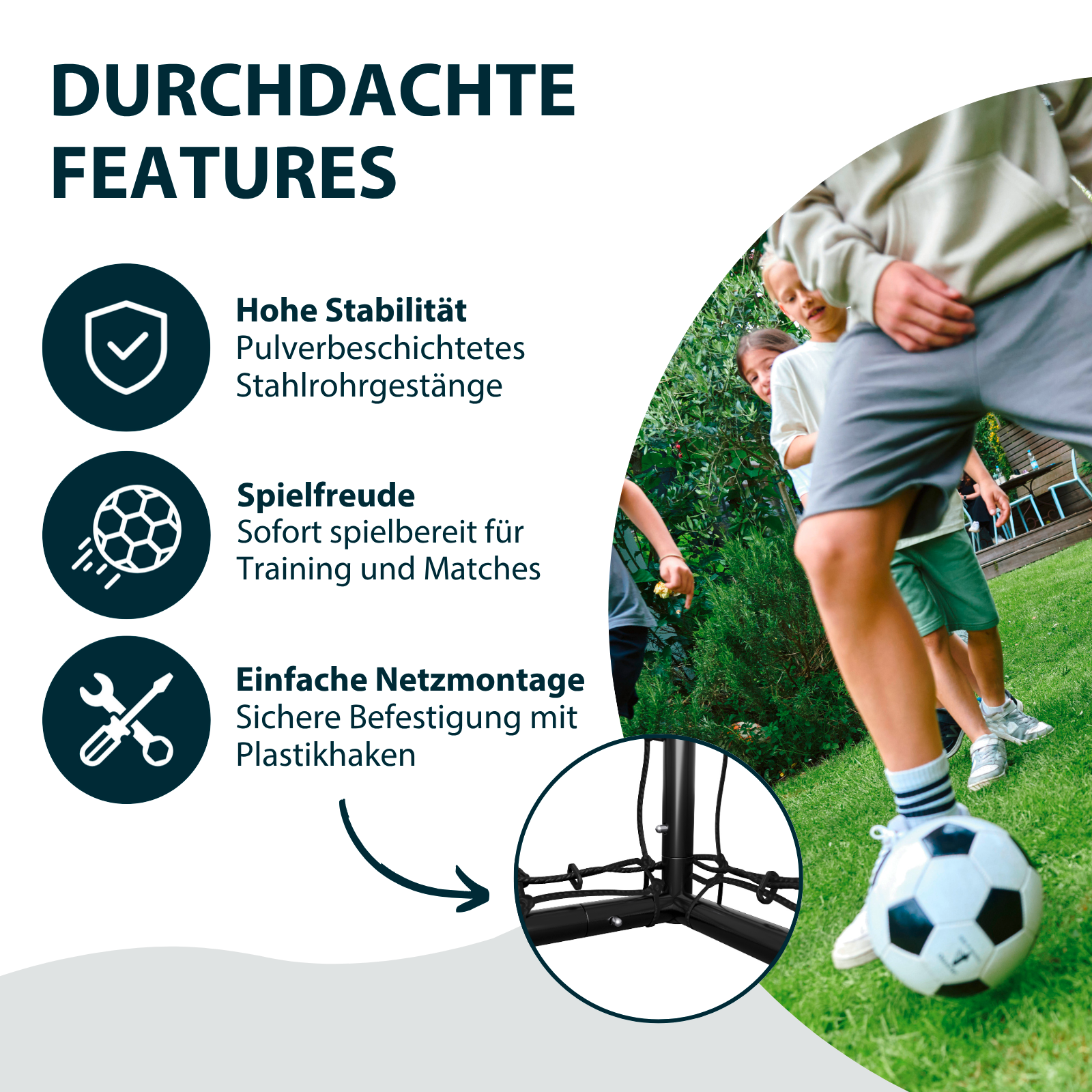 HUDORA Fußballtor TecTo 240, image 5 from 7