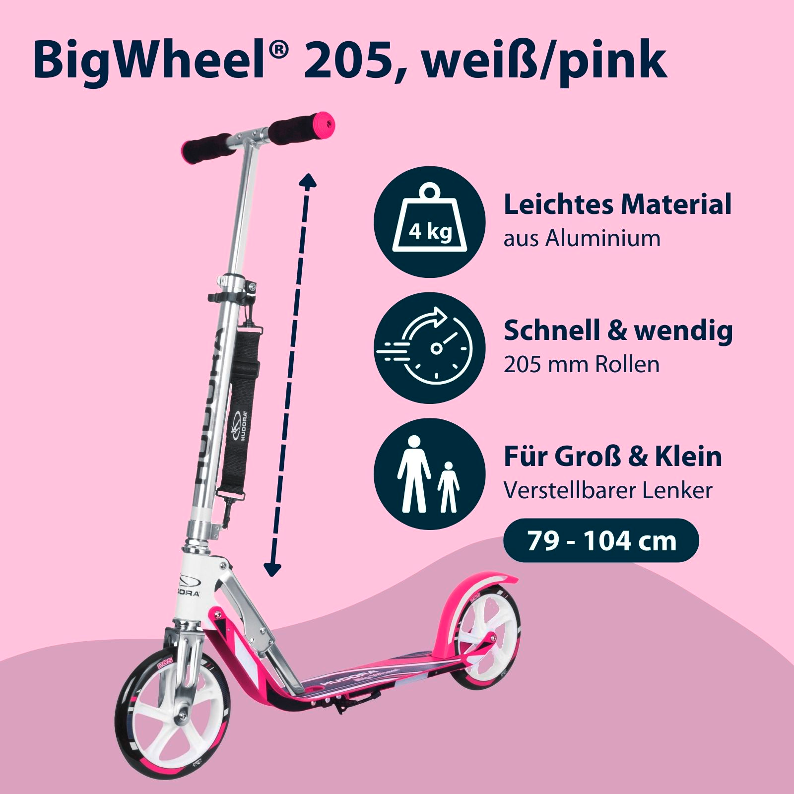 BigWheel® 205 weiß/pink, Bild 2 von 7