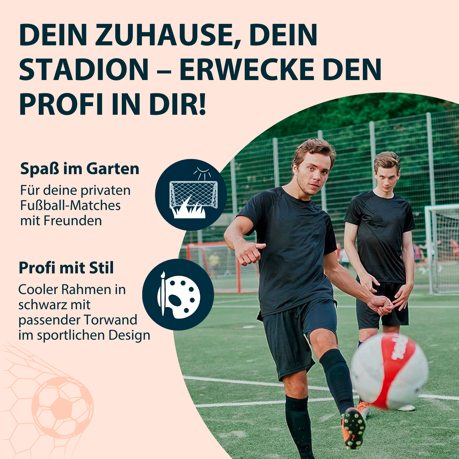 Fußballtor Trainer mit Torwand AZ, Motiv Arrow, Bild 5 von 6