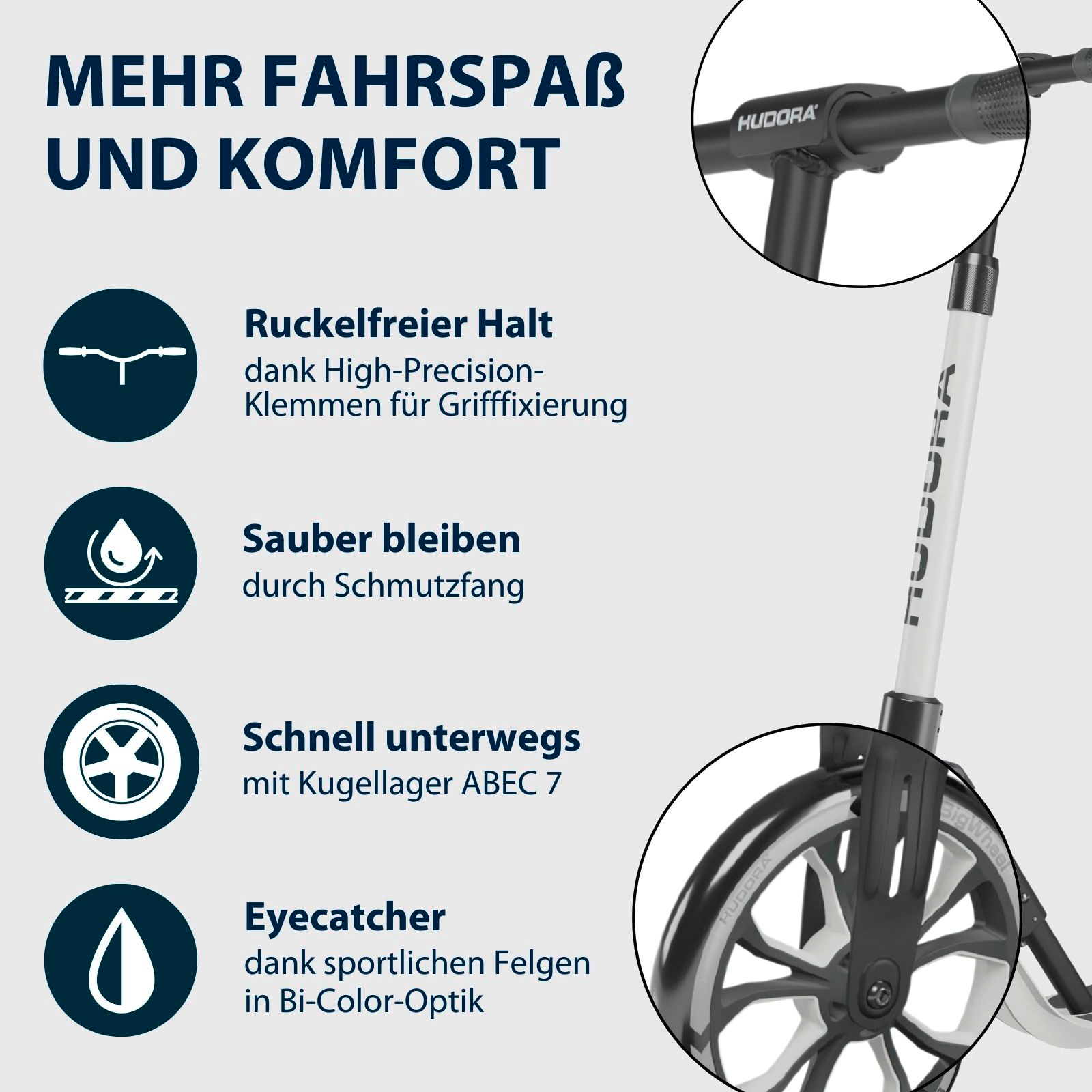 HUDORA BigWheel® 205 Advanced, ash, Bild 3 von 7