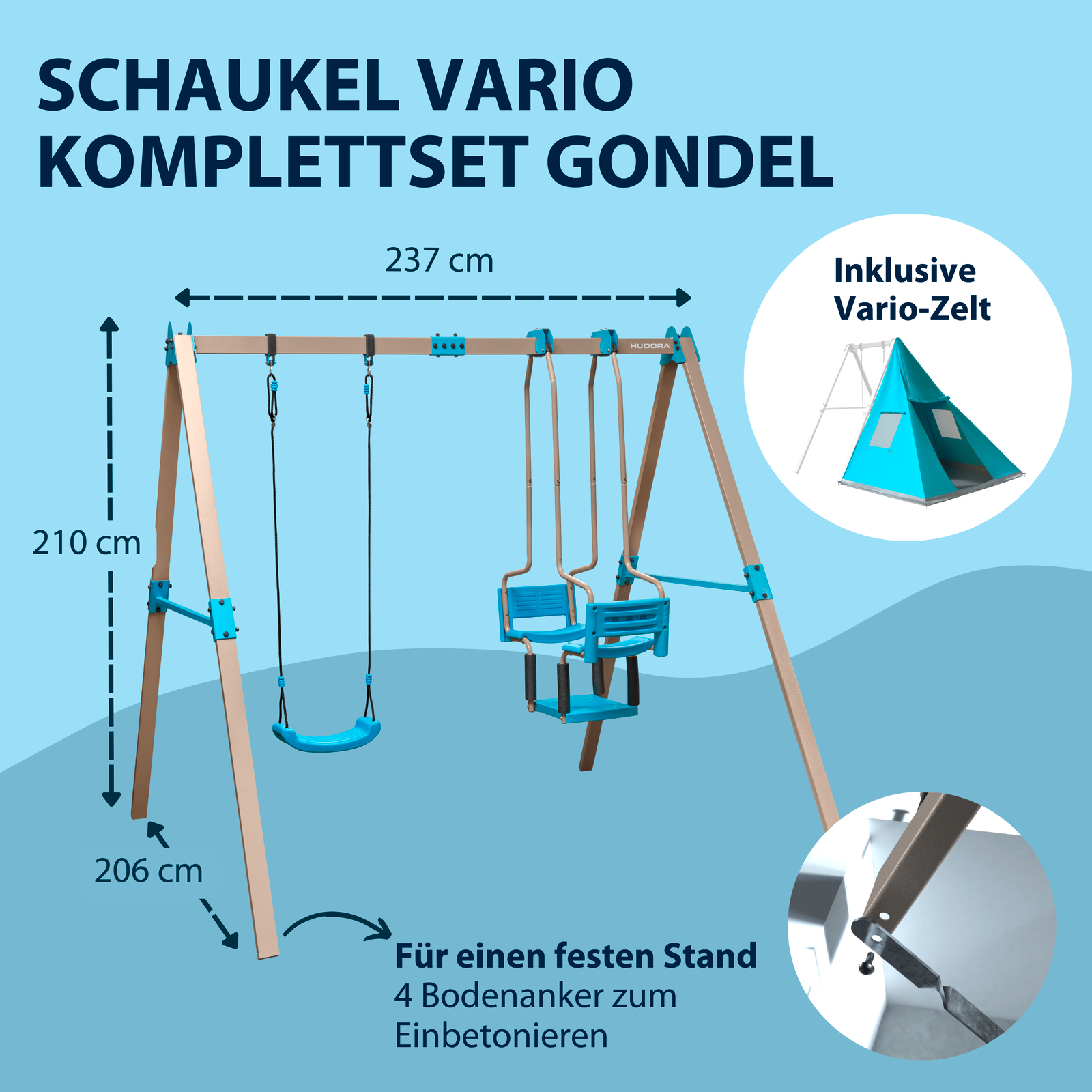 HUDORA Schaukelgestell Vario Gondel, Bild 2 von 7