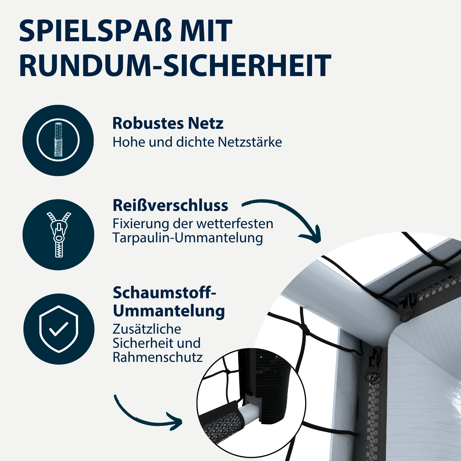 HUDORA Fußballtor Pro Tect 120 Advanced White, Bild 4 von 7