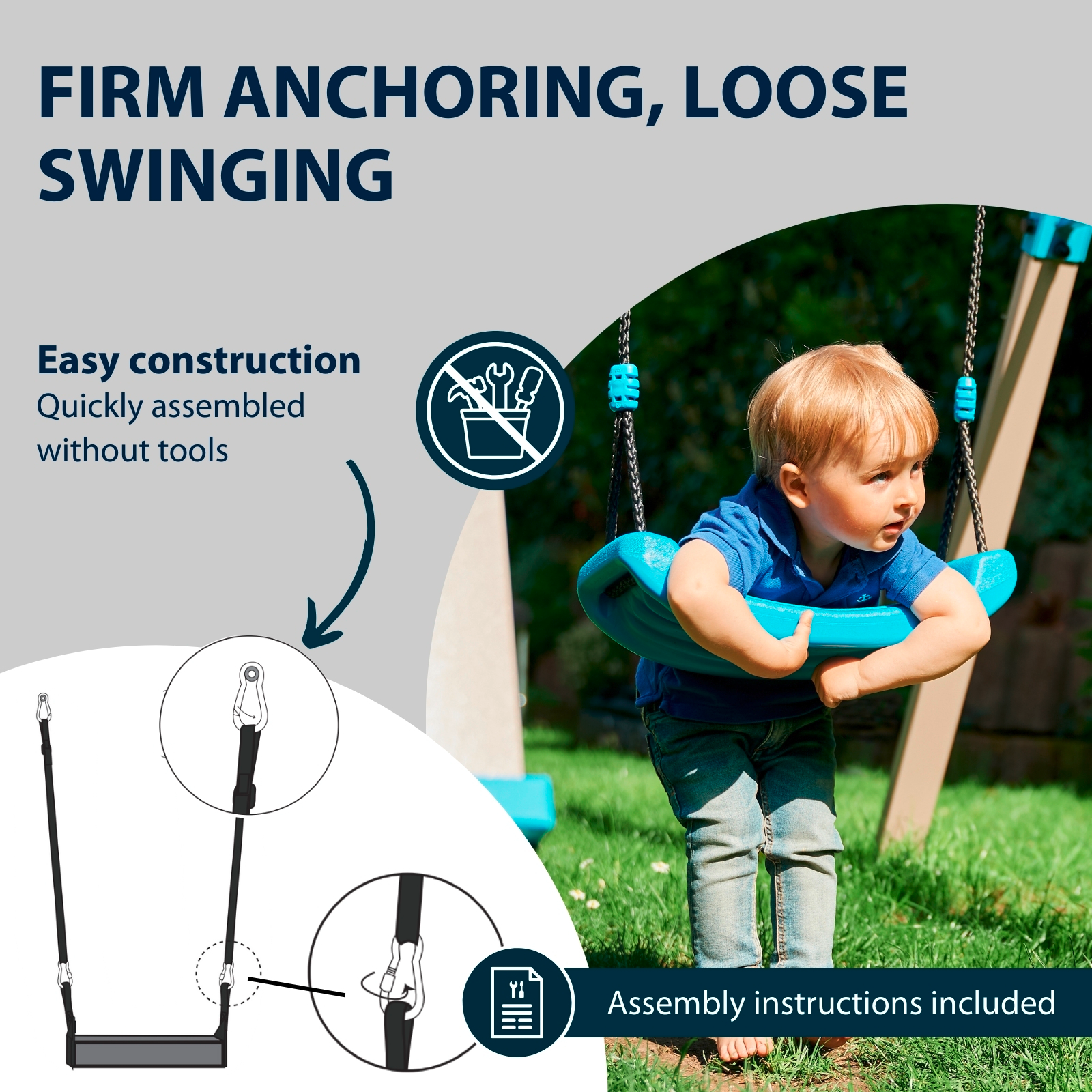 HUDORA Comfort swing seat, large, image 4 from 6