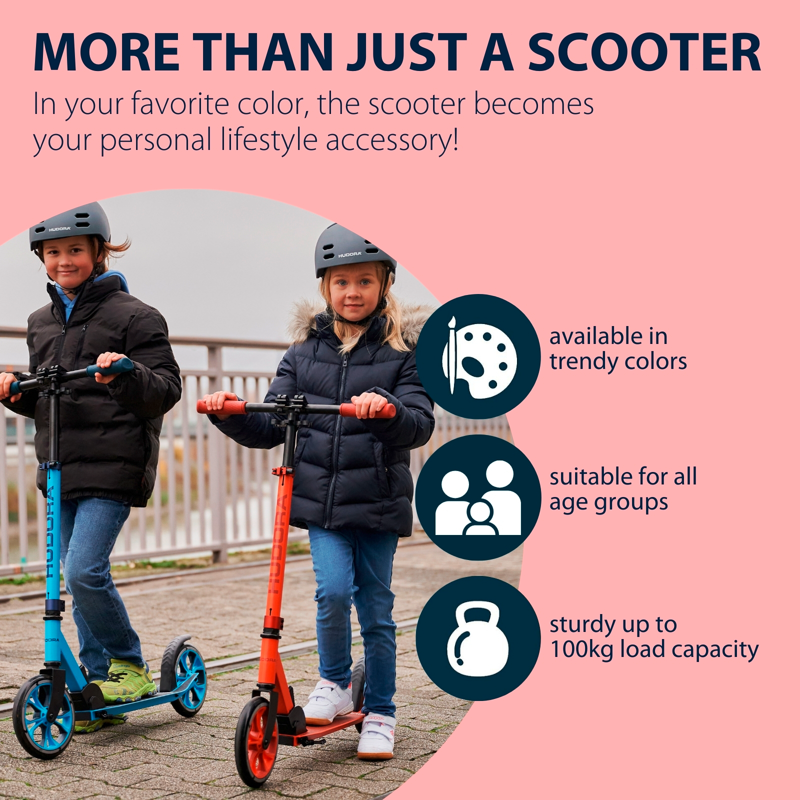 HUDORA Scooter Up 200, red, image 6 from 7