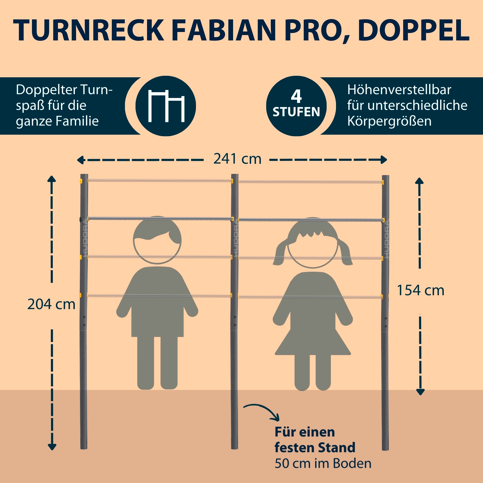 HUDORA Doppel-Turnreck Fabian Pro, Bild 2 von 6