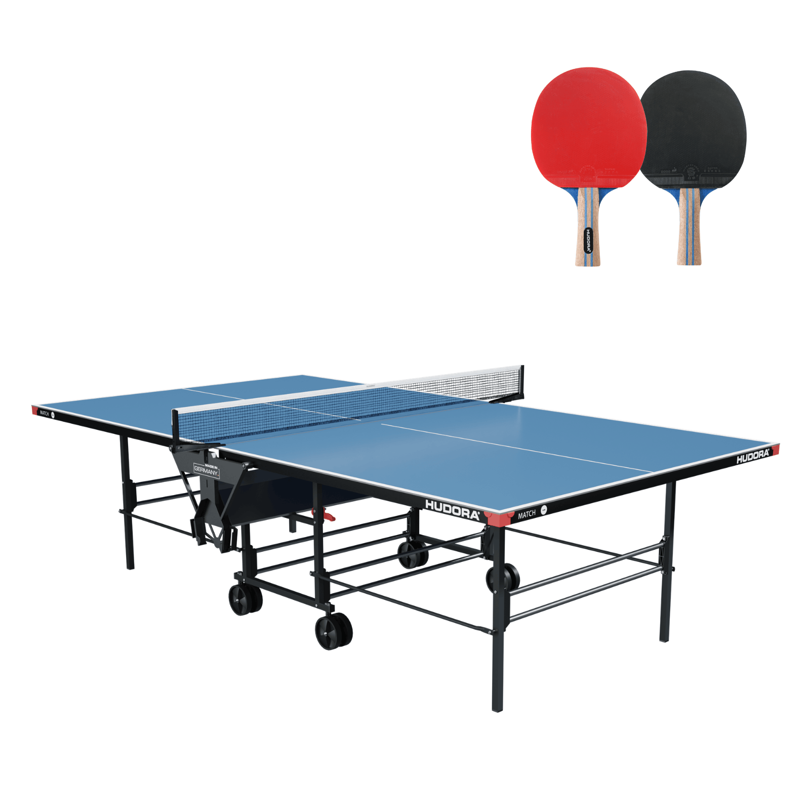 HUDORA Tischtennisplatte Match inkl. 2 Tischtennisschläger