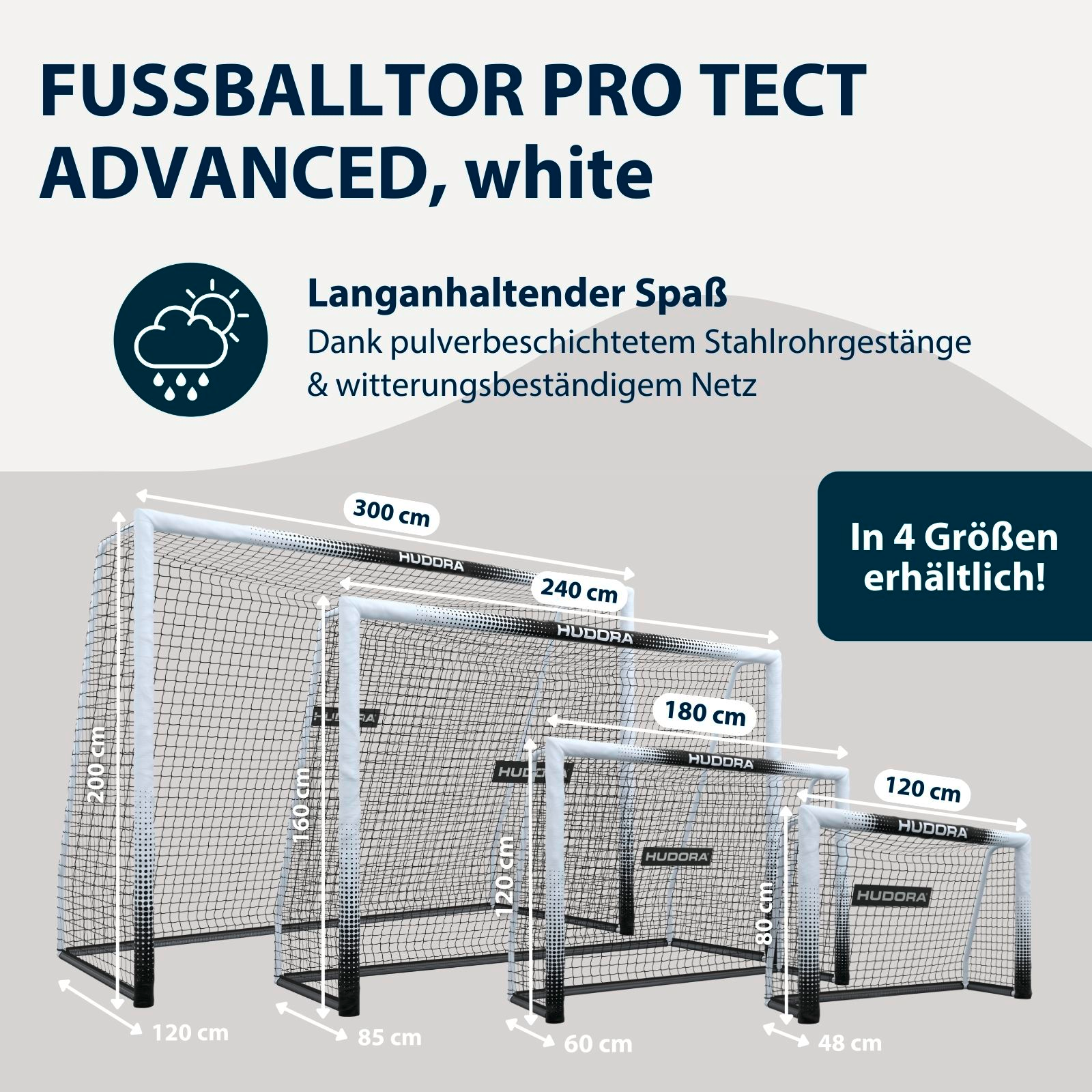 HUDORA Fußballtor Pro Tect 300 Advanced White, Bild 2 von 7