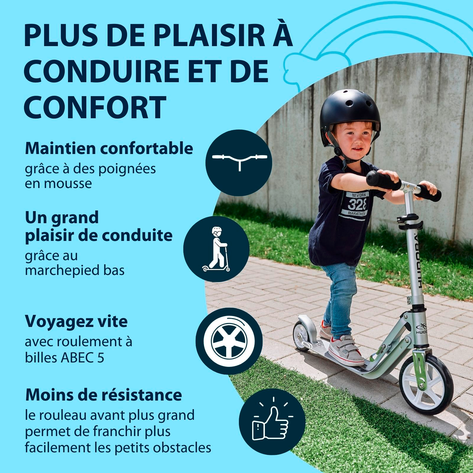 HUDORA Little BigWheel® - Trottinette à roulettes, image 5 from 13