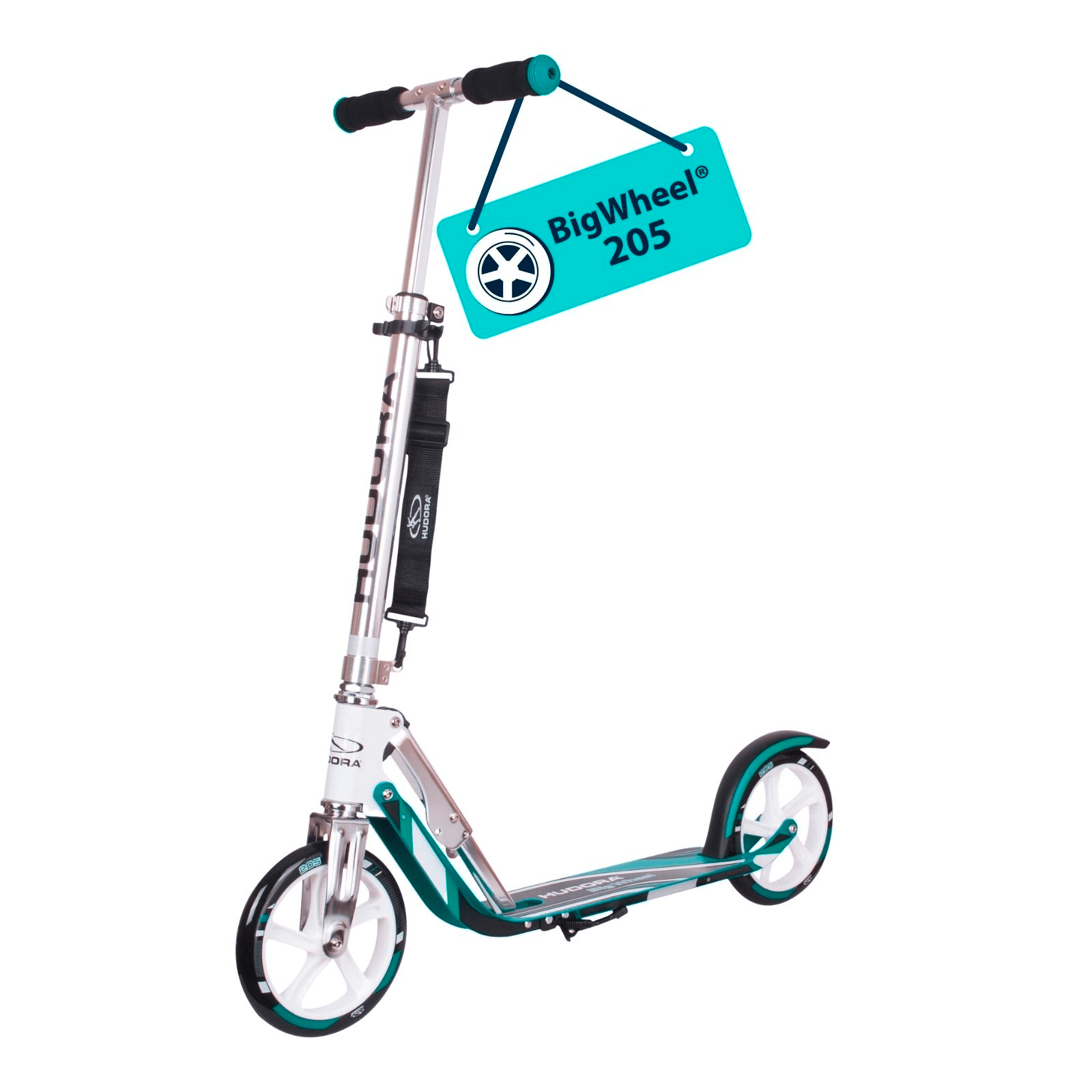 Scooter Big Wheel 205 mm HUDORA BigWheel 205, Scooter grau/grün » Zum Online-Shop