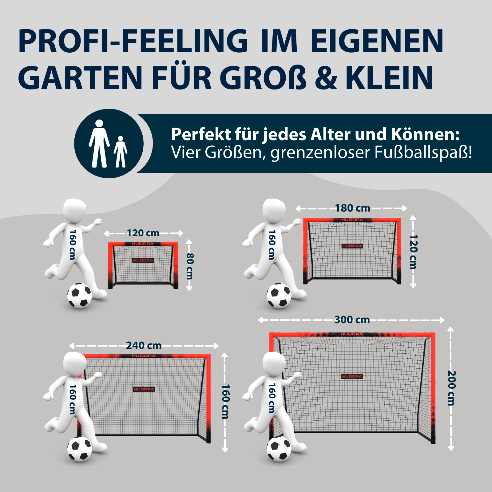 HUDORA Fußballtor Pro Tect 300 Advanced Red, Bild 3 von 7