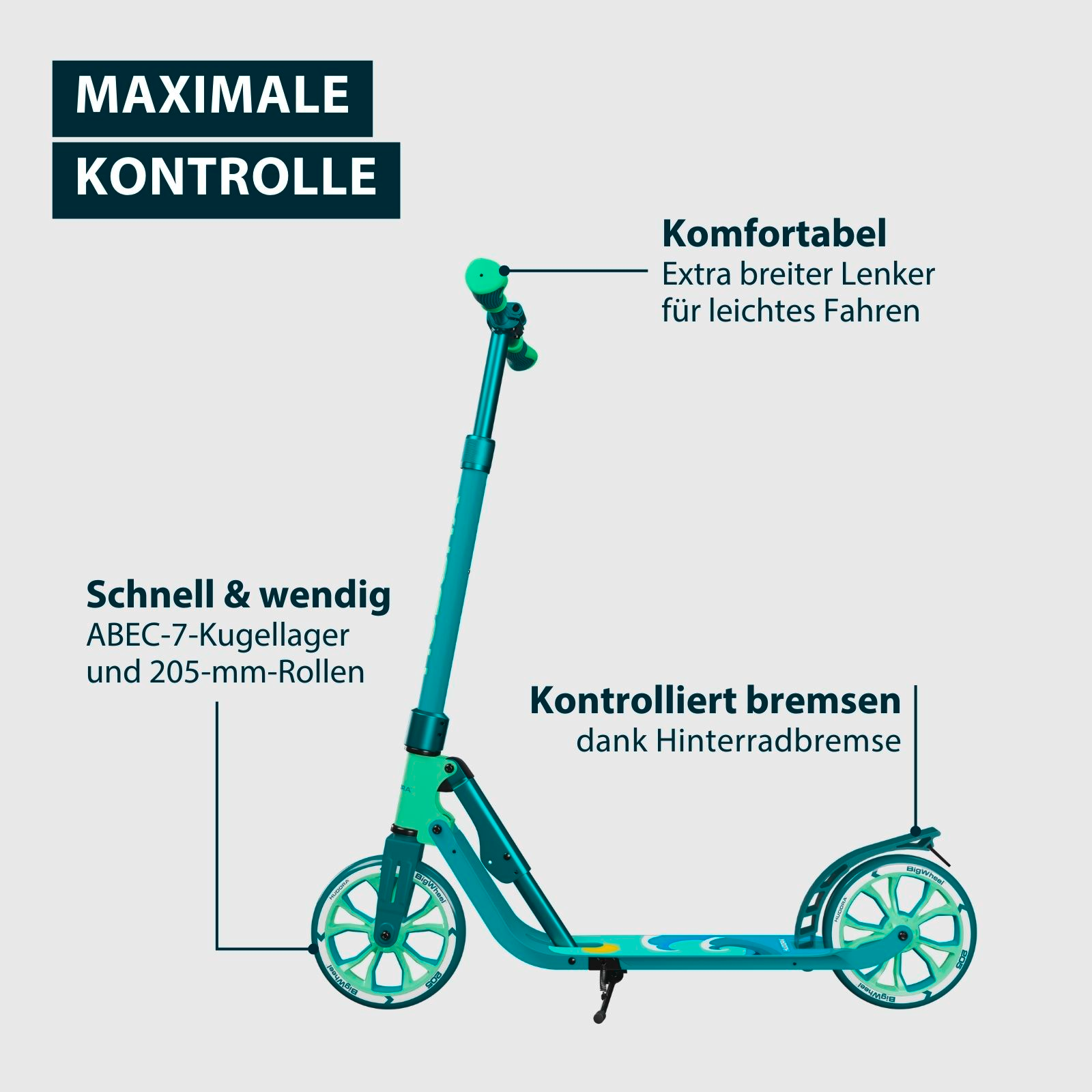 HUDORA BigWheel® 205 Advanced Daydream Edition, Waves, Bild 4 von 8