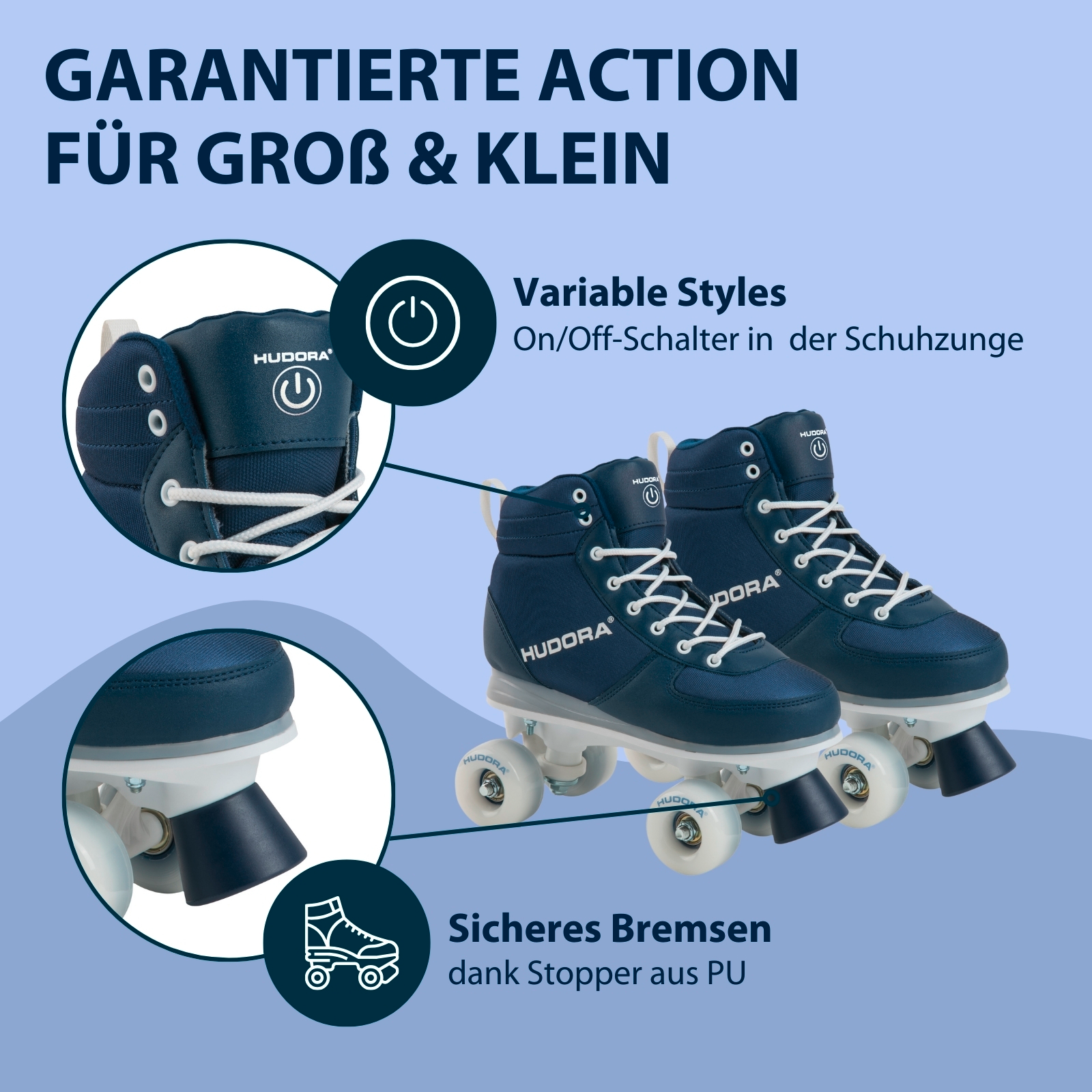 Roller Skates Advanced, navy LED, Gr. 31/32, Bild 4 von 7