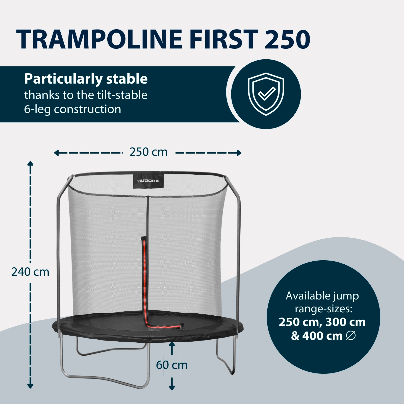 HUDORA First Trampoline 250V, image 2 from 7