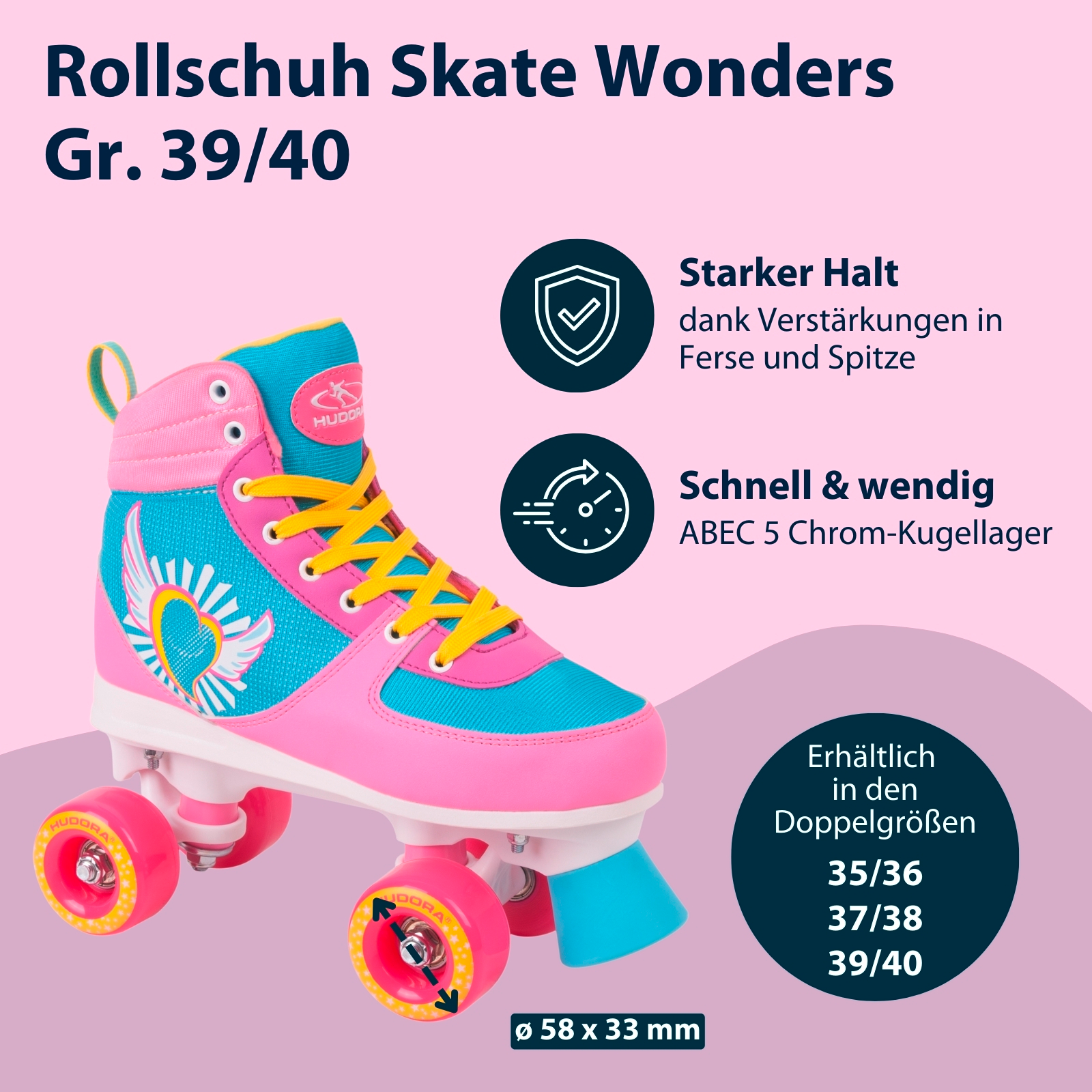 Rollschuh Skate Wonders Gr. 39/40, Bild 2 von 7