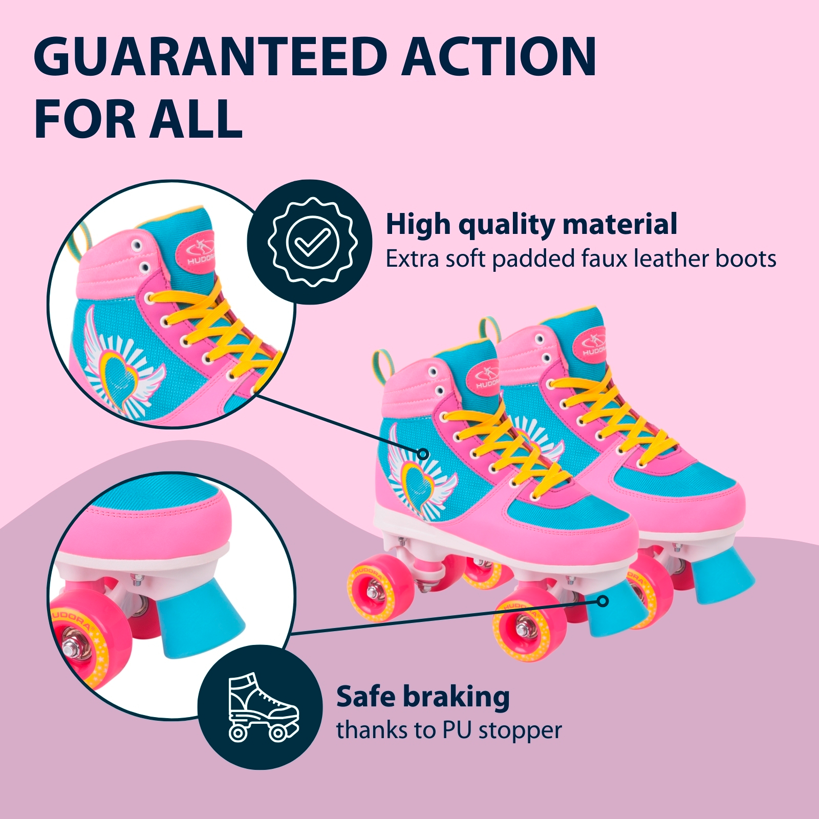 HUDORA Roller Skate Skate Wonders Sizes 35-40, image 4 from 7