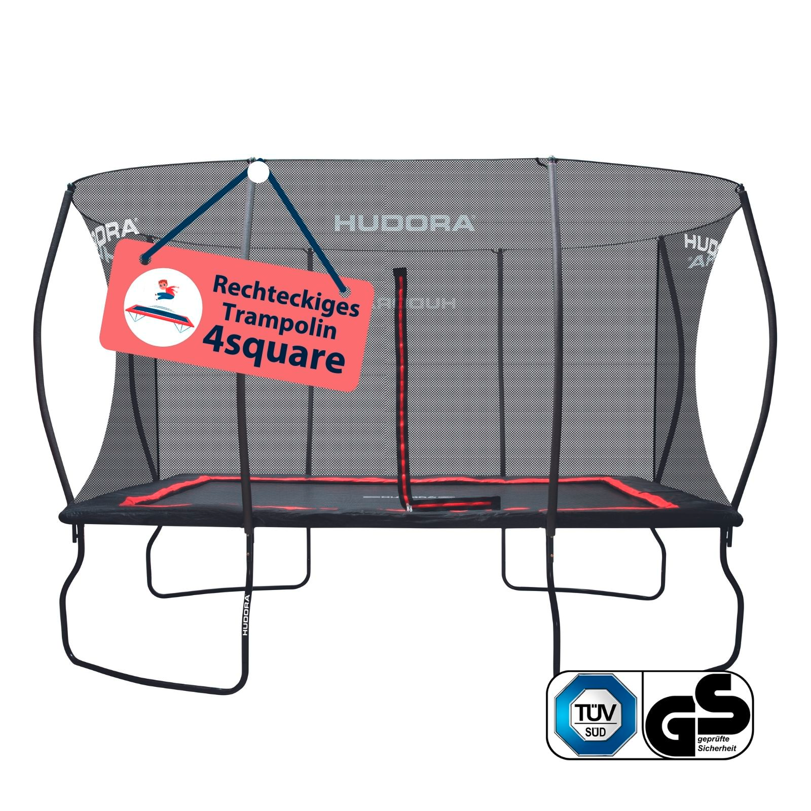 HUDORA Trampolin 4square 244 x 366