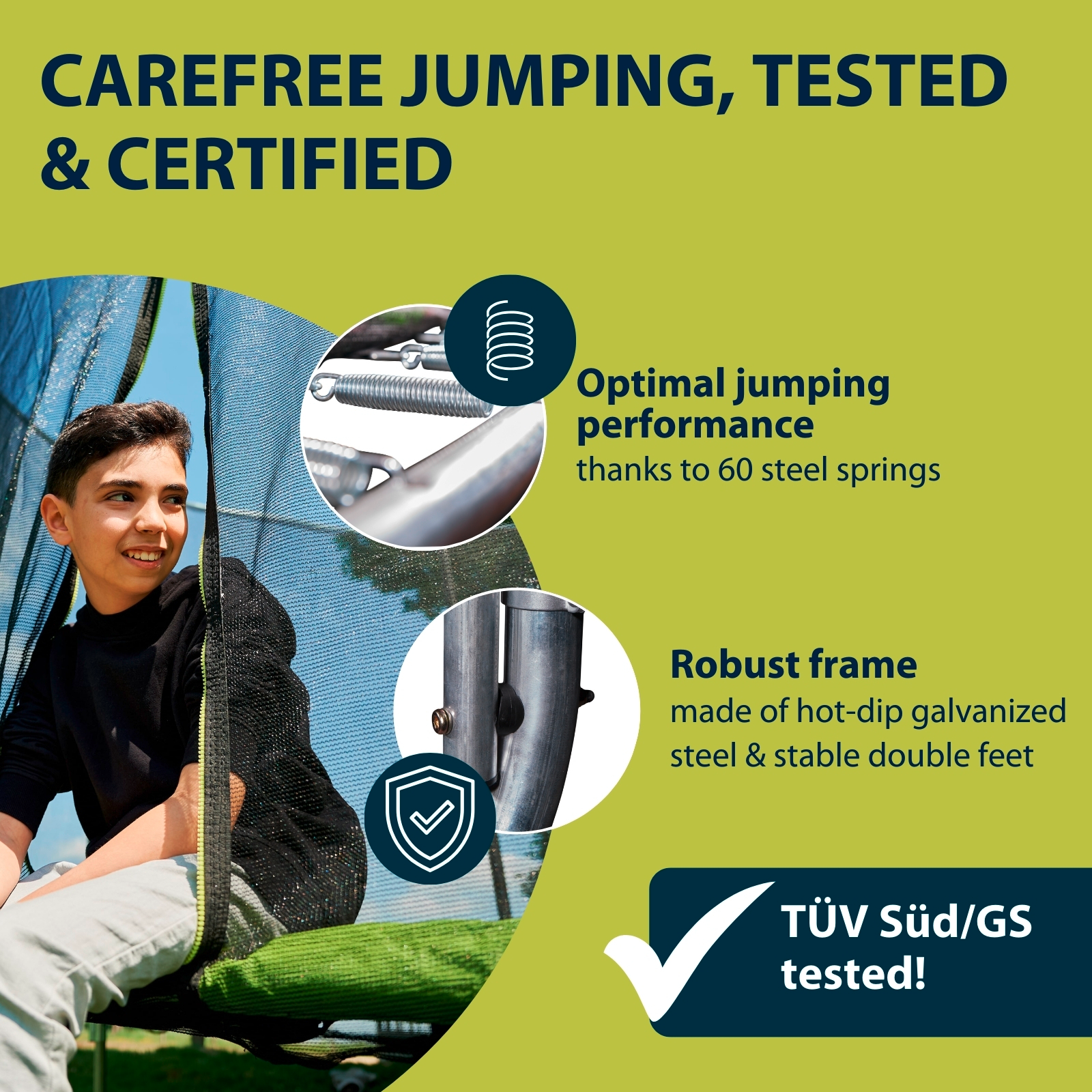 HUDORA Fabulous trampoline 400V, image 5 from 7
