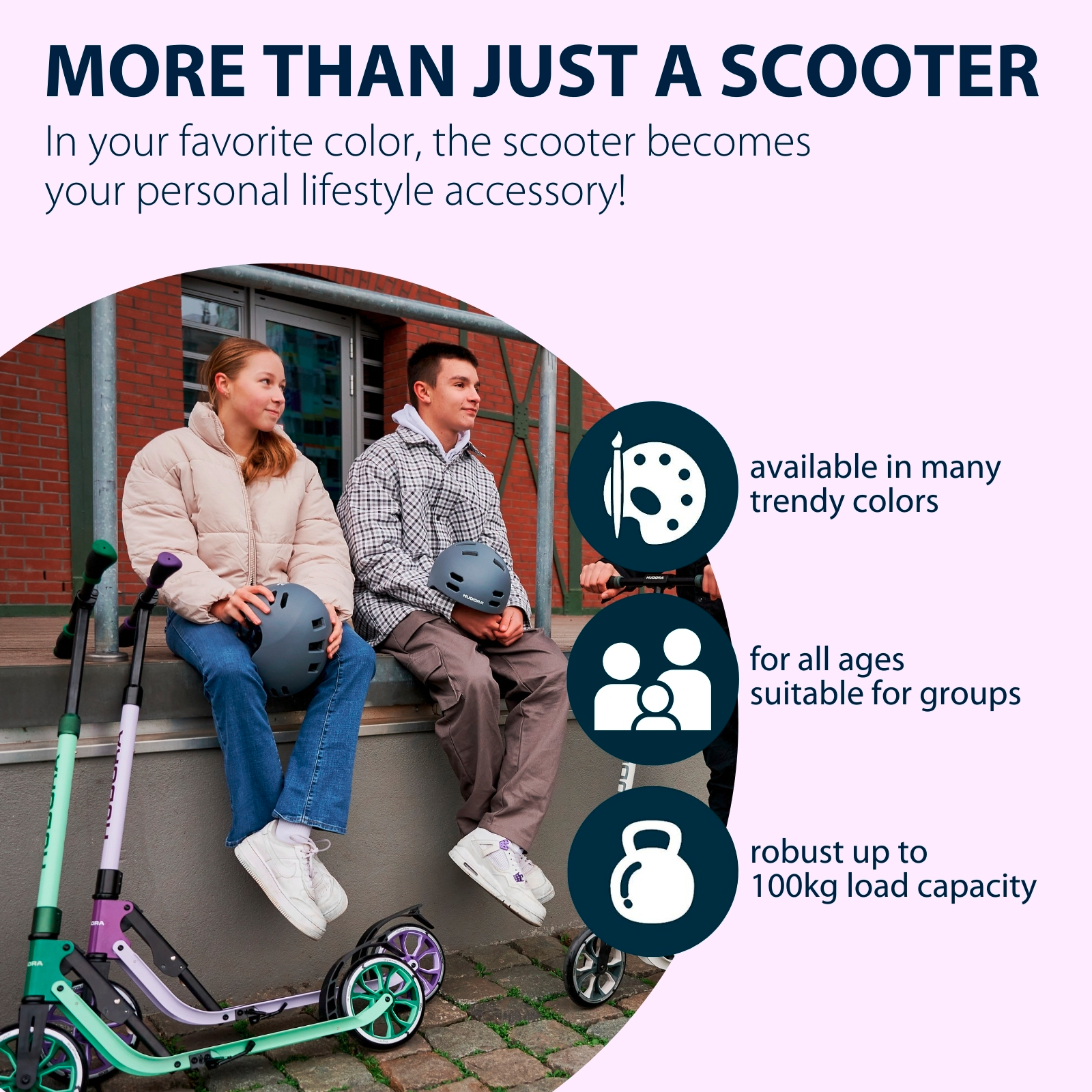 HUDORA BigWheel® 205 Advanced, lavender, image 6 from 7