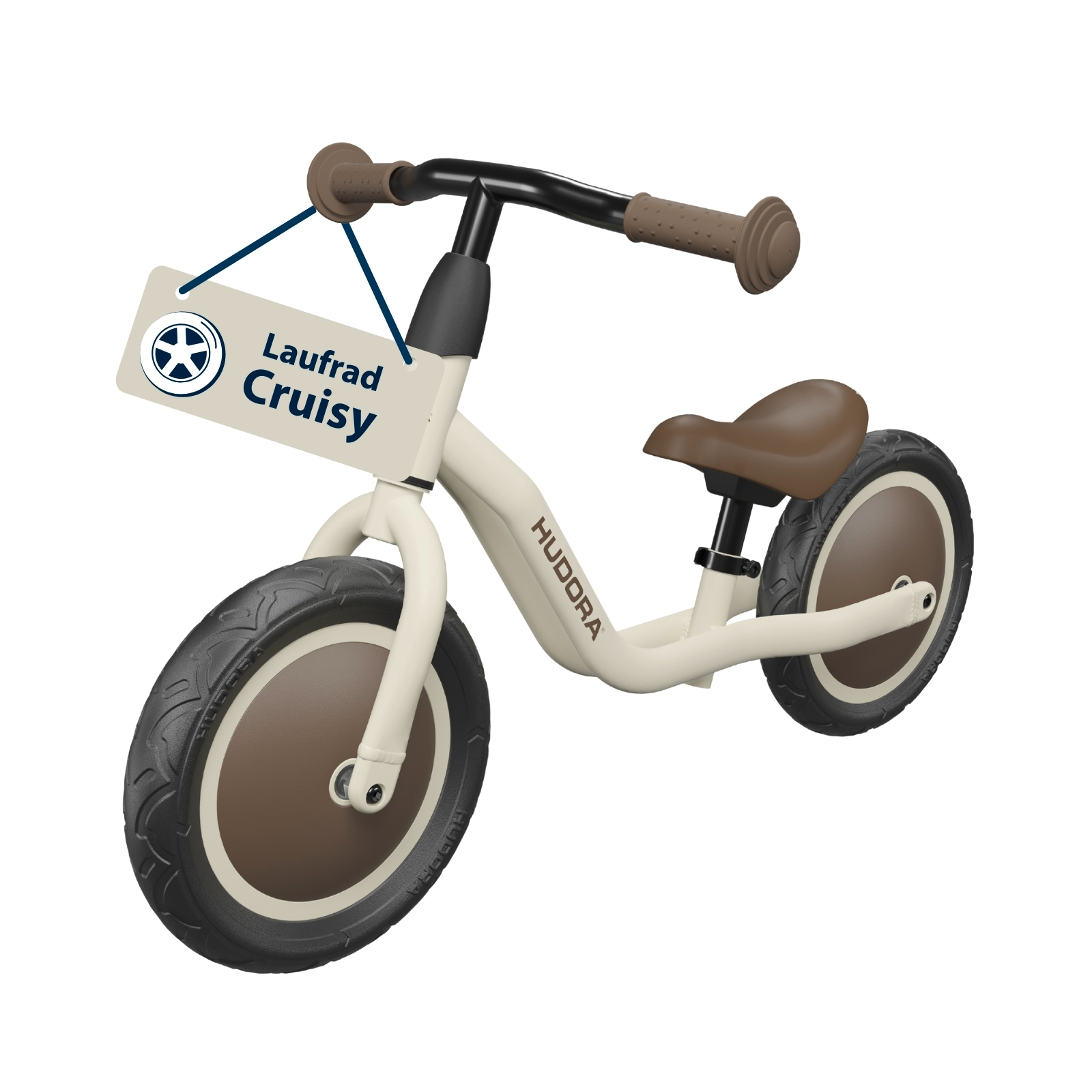 HUDORA Laufrad Cruisy, mocha