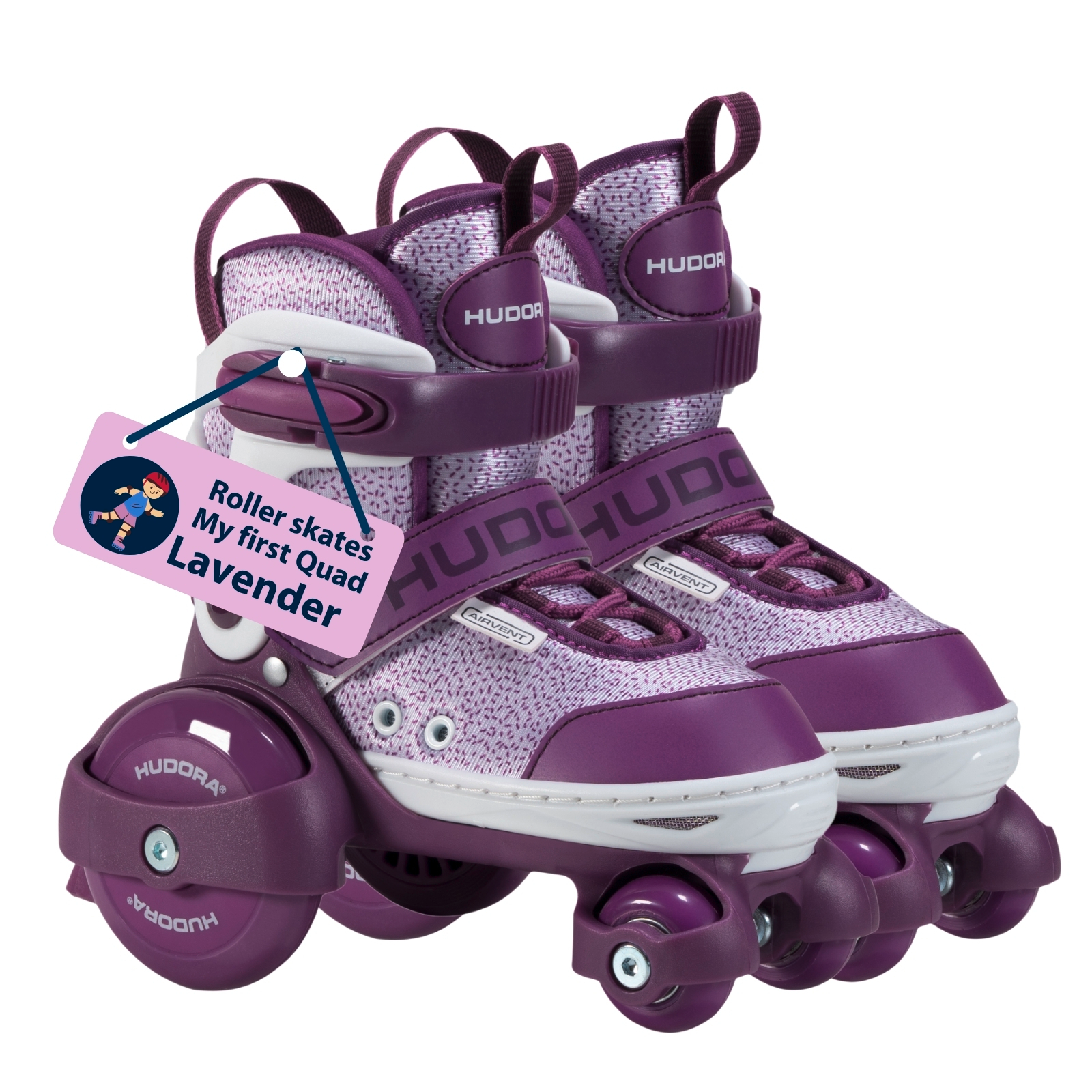 Roller skate My First Quad, lavender, size 26-33